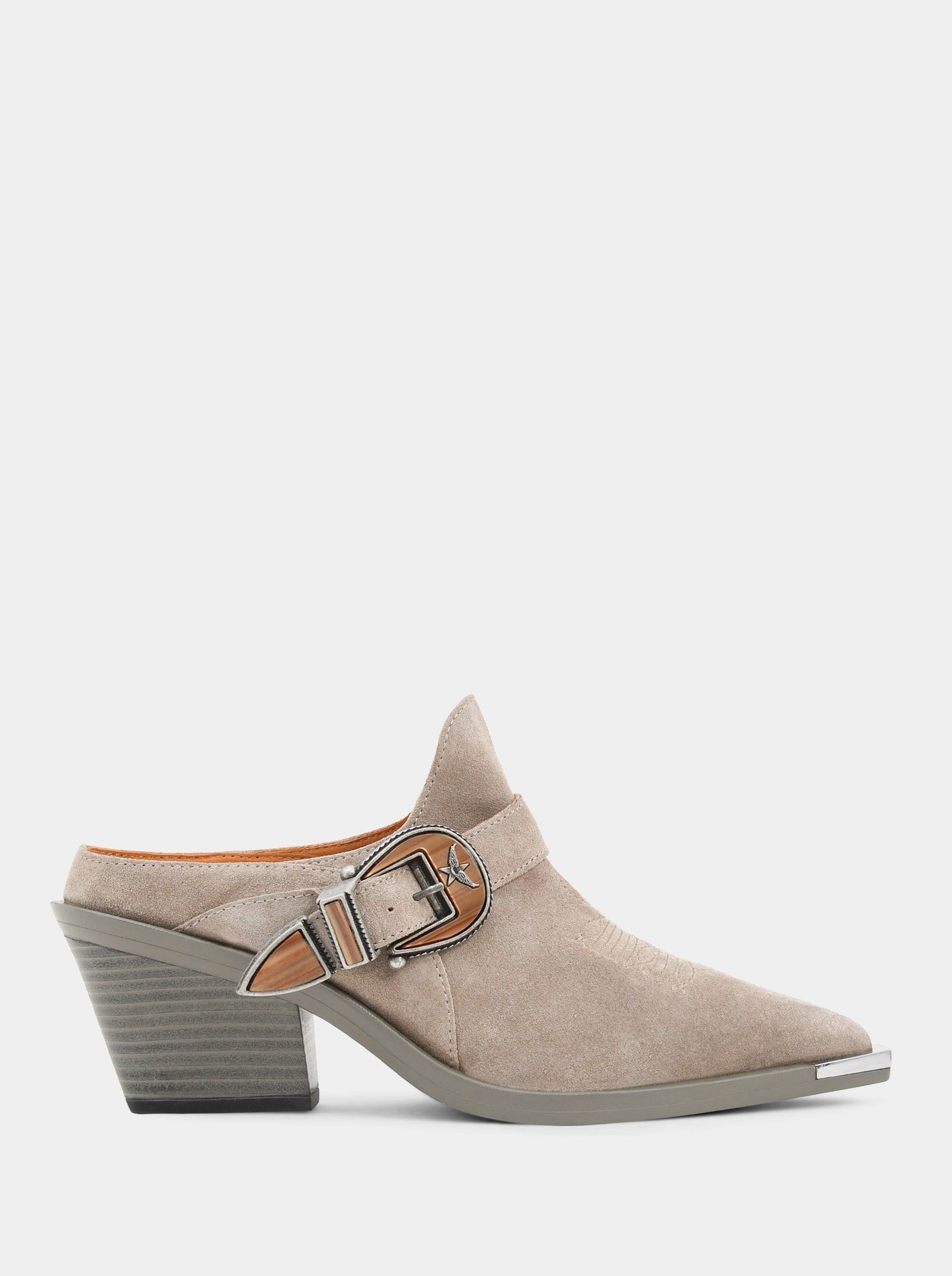 ERICA GRAY SEUDE MULES SLIPPERS