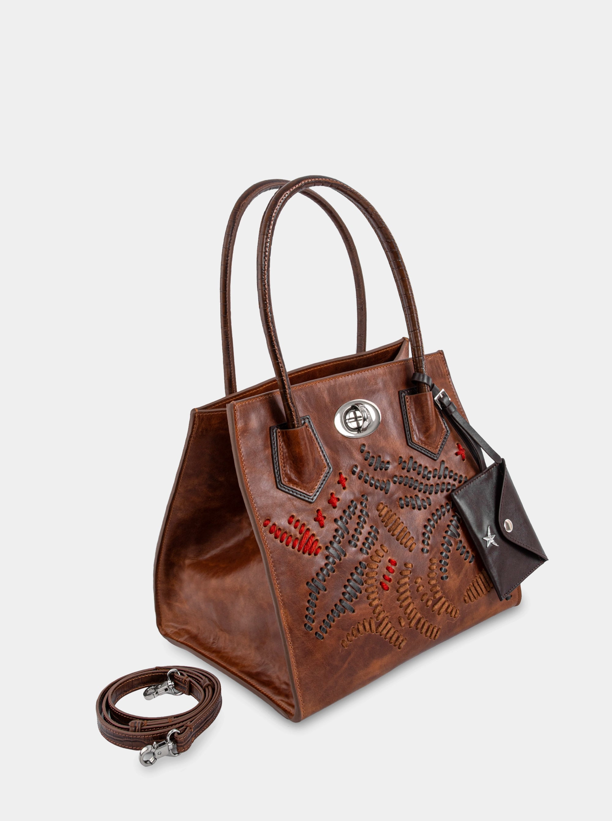 ESSENTIAL CARAMAL BROWN LEATHER BAG
