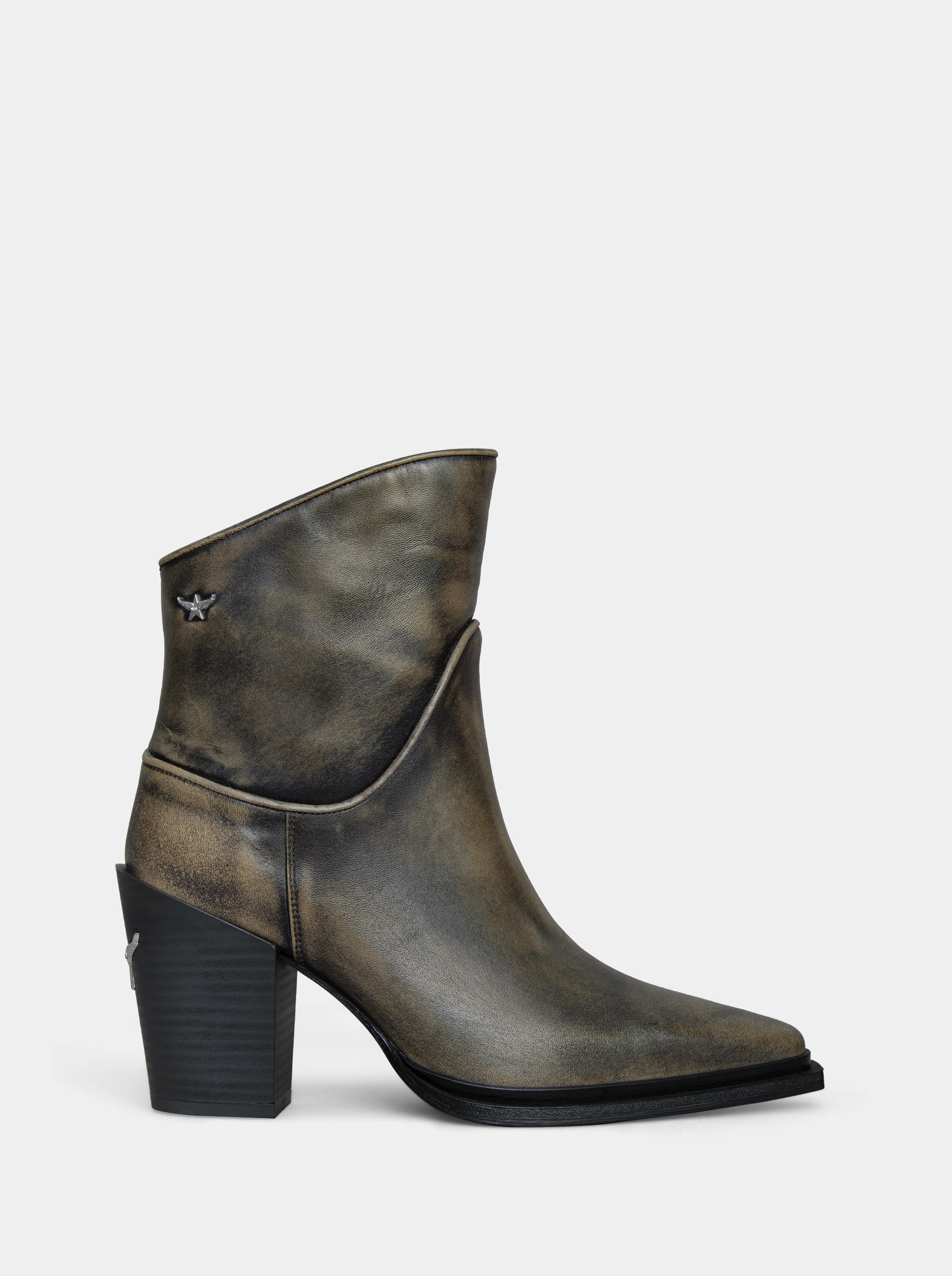 FIONA MINK LEATHER BOOTIES