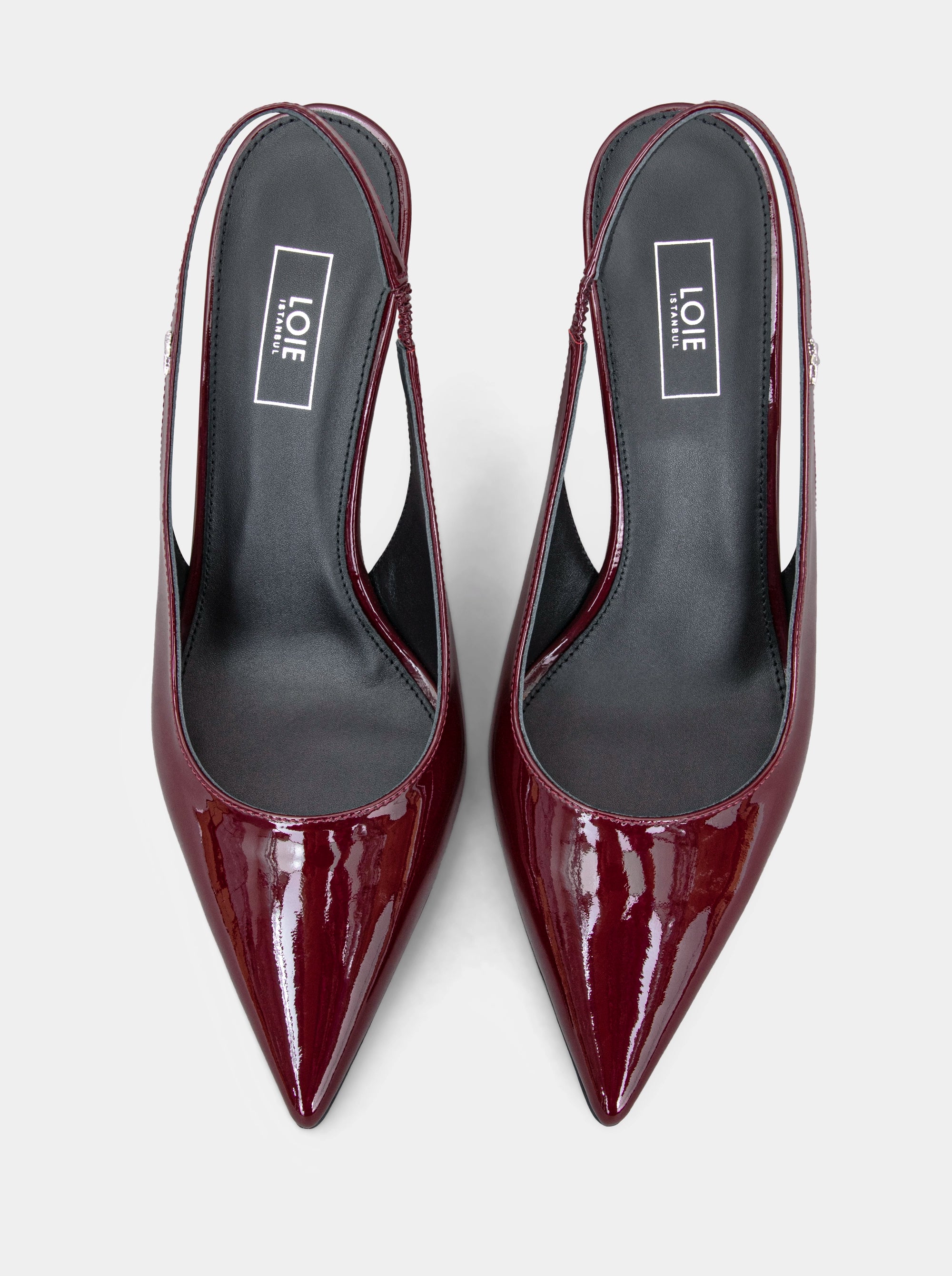 FORCE MAROON PATENT PUMPS