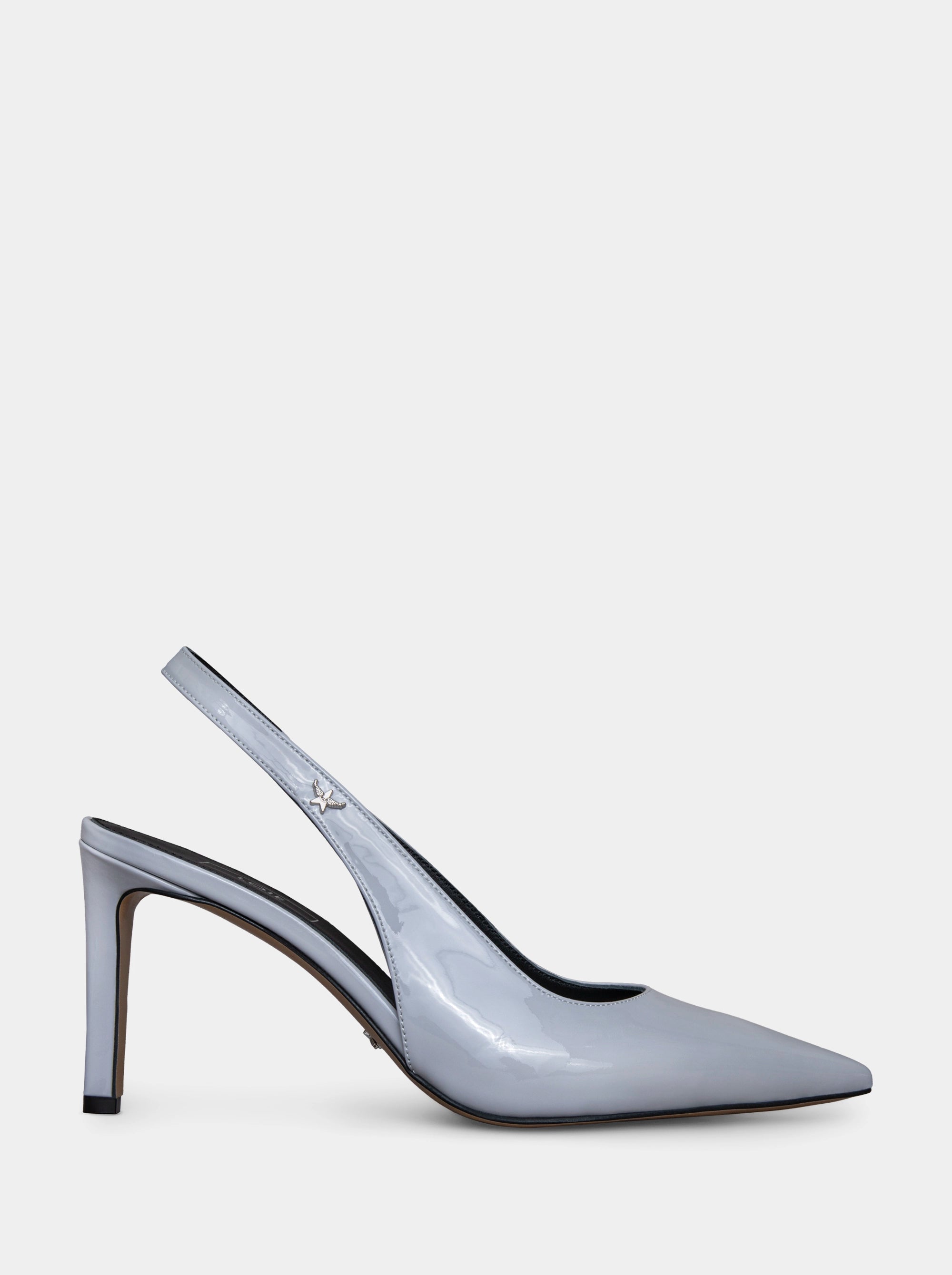 FORCE GREY PATENT PUMPS