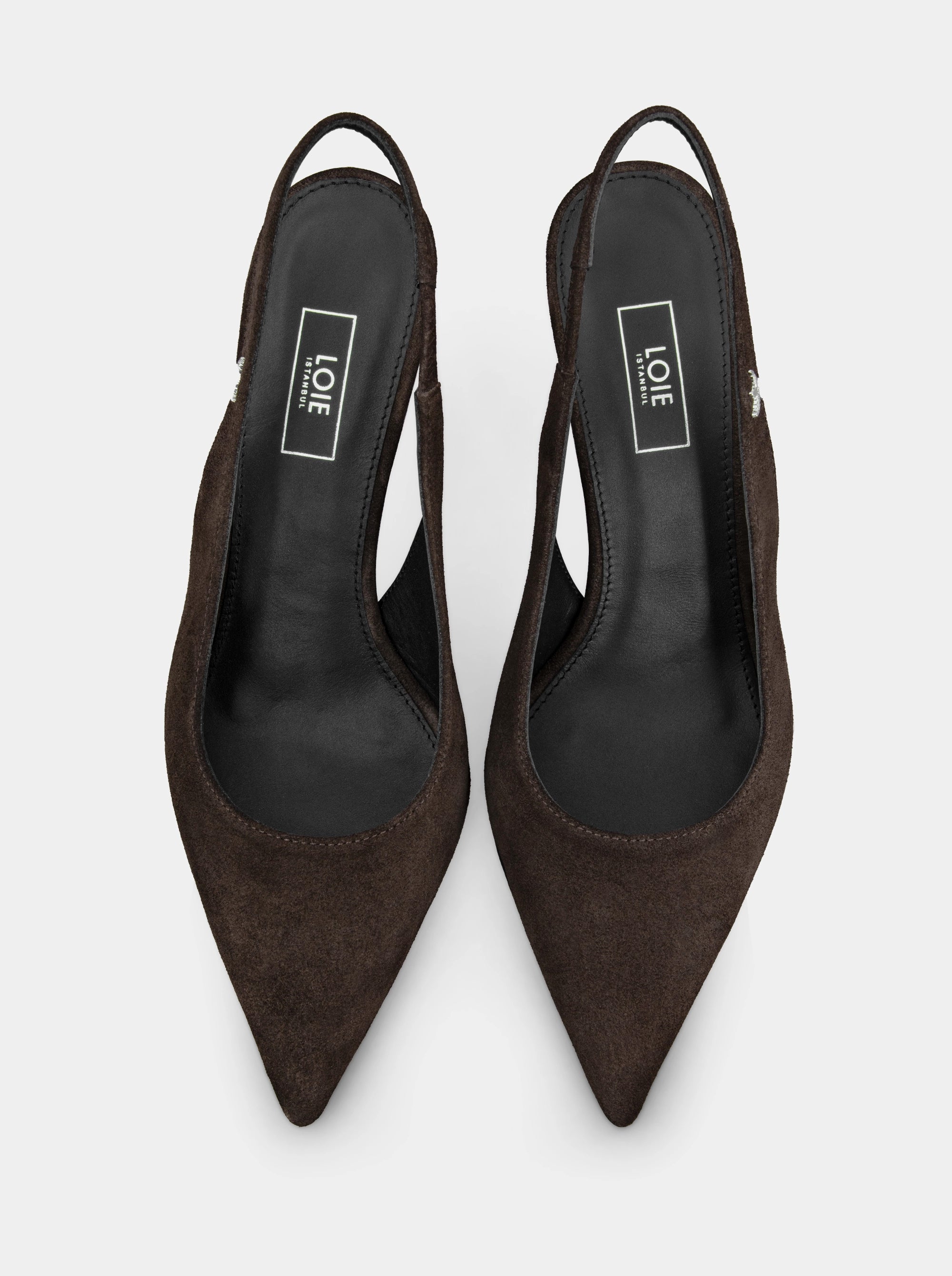 FORCE BROWN SUEDE PUMPS