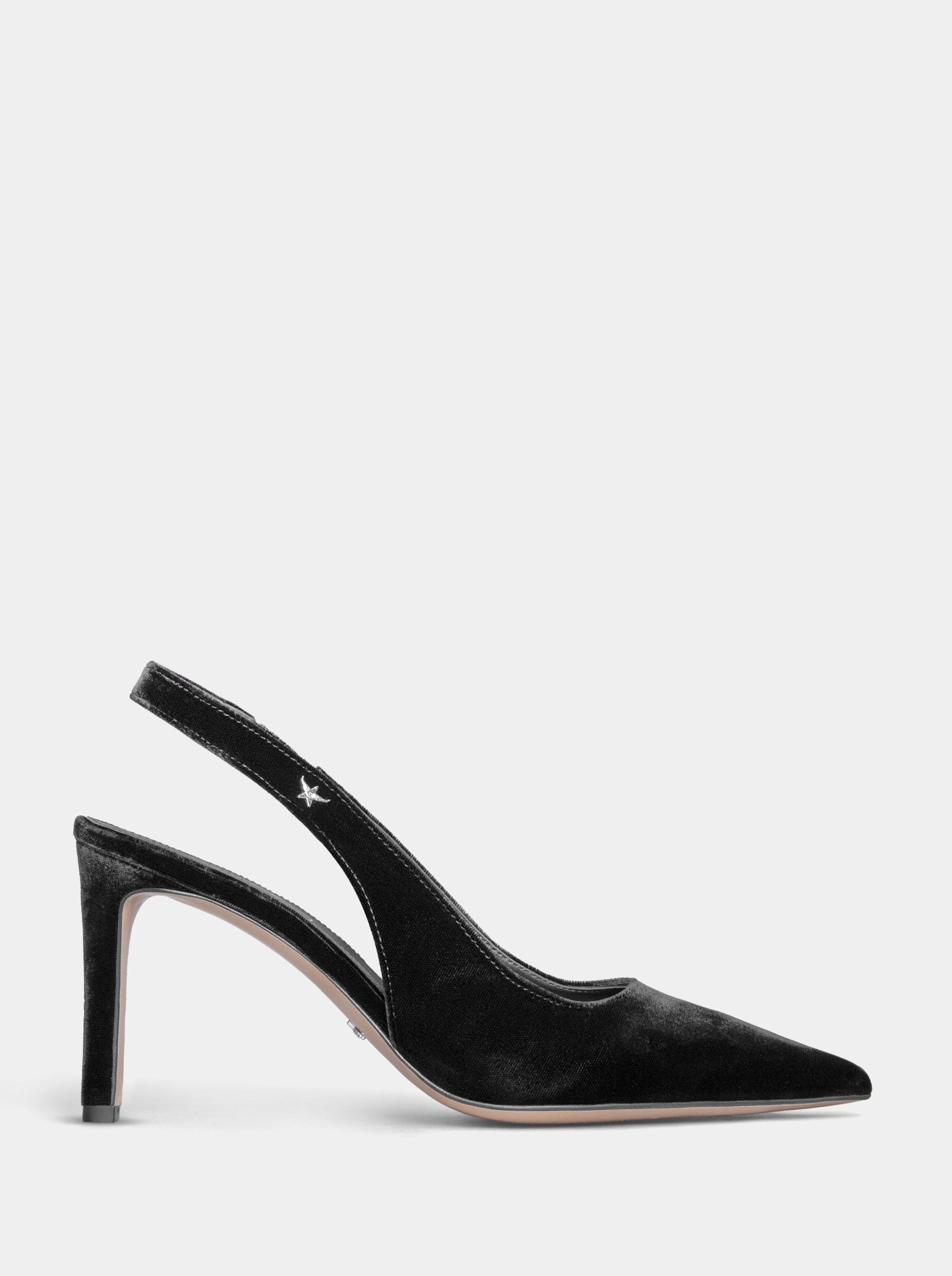 FORCE BLACK VELVET PUMPS