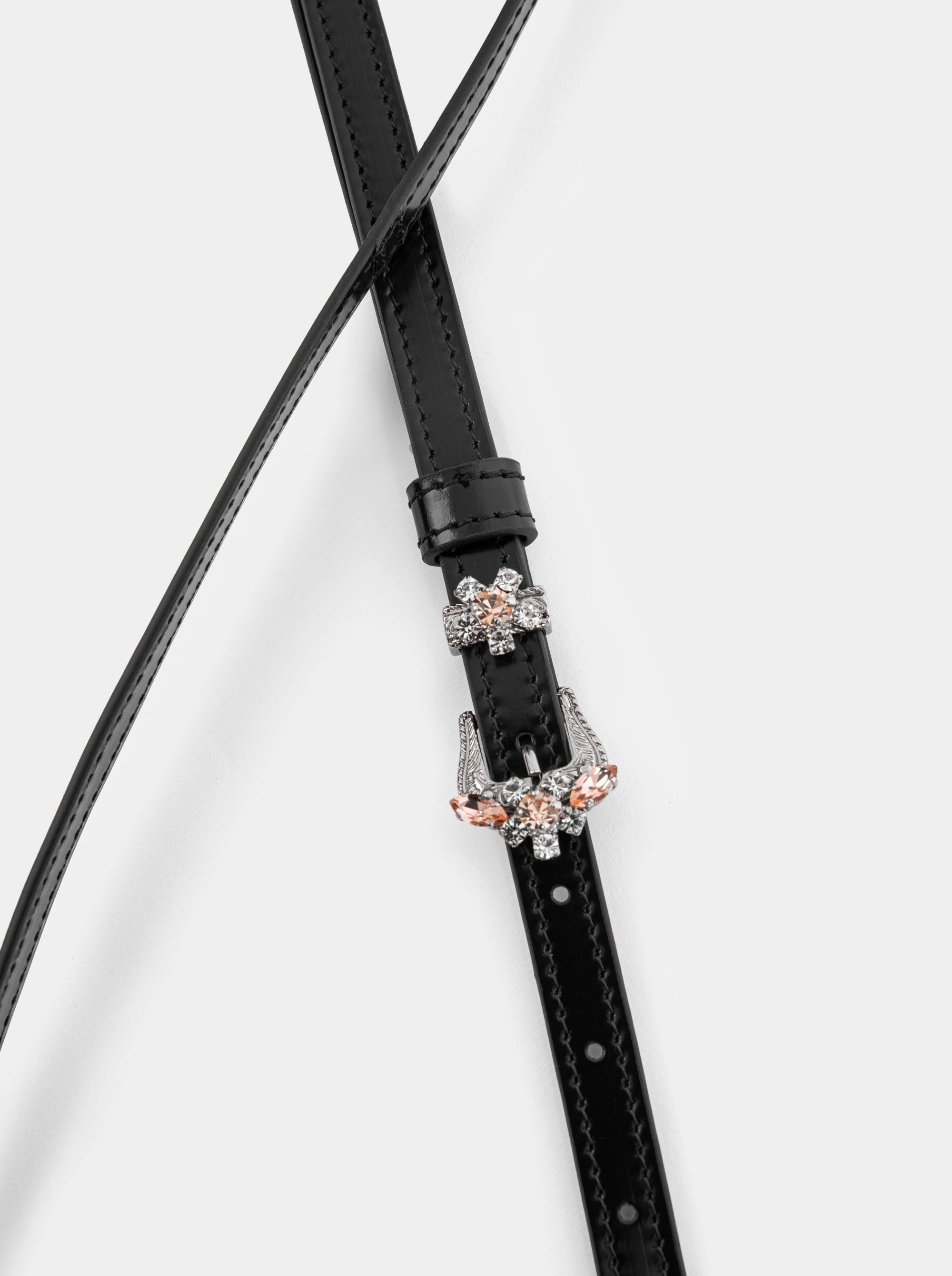 FRAGILE BLACK BRUSHED BELT