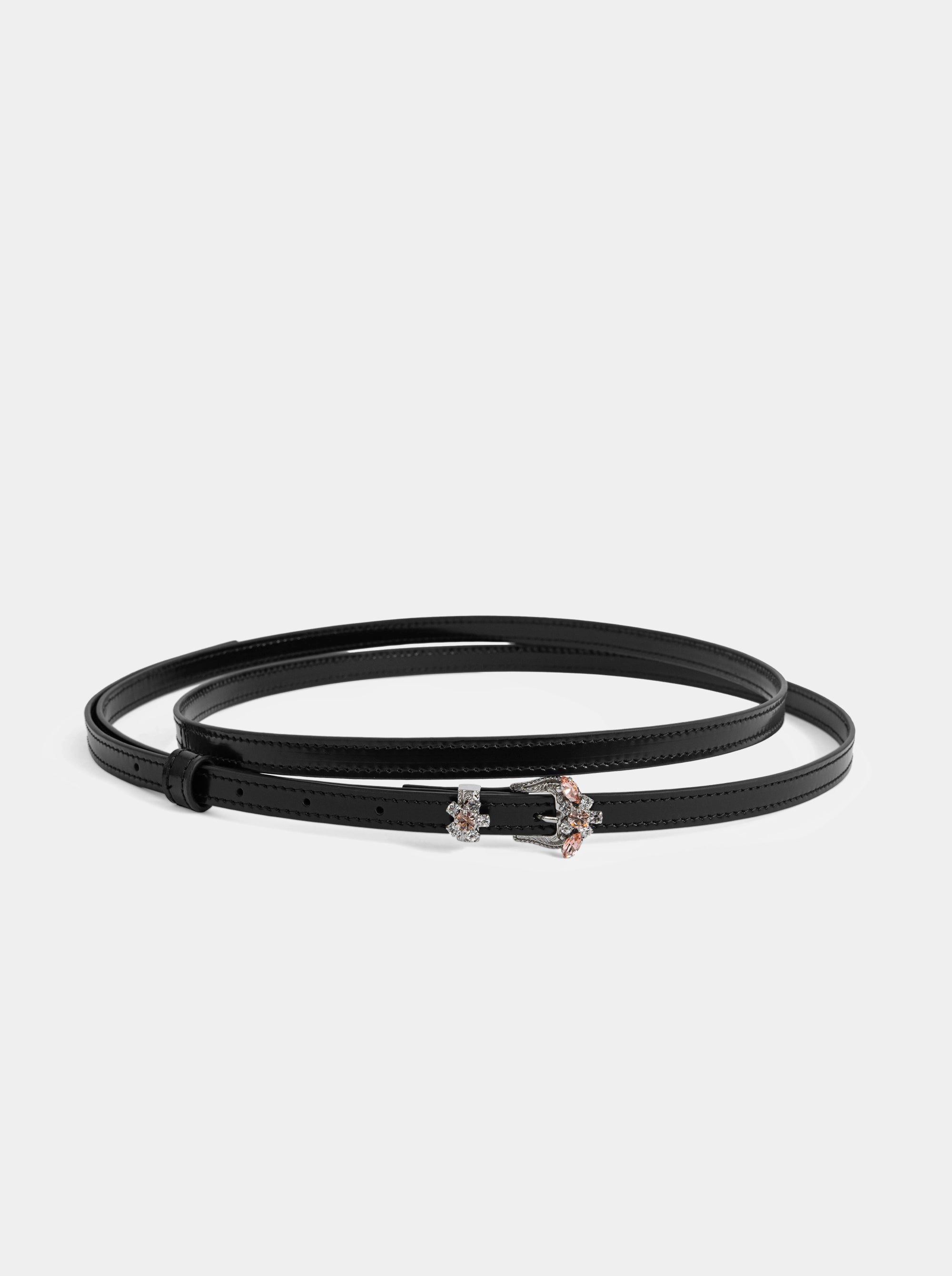FRAGILE BLACK BRUSHED BELT