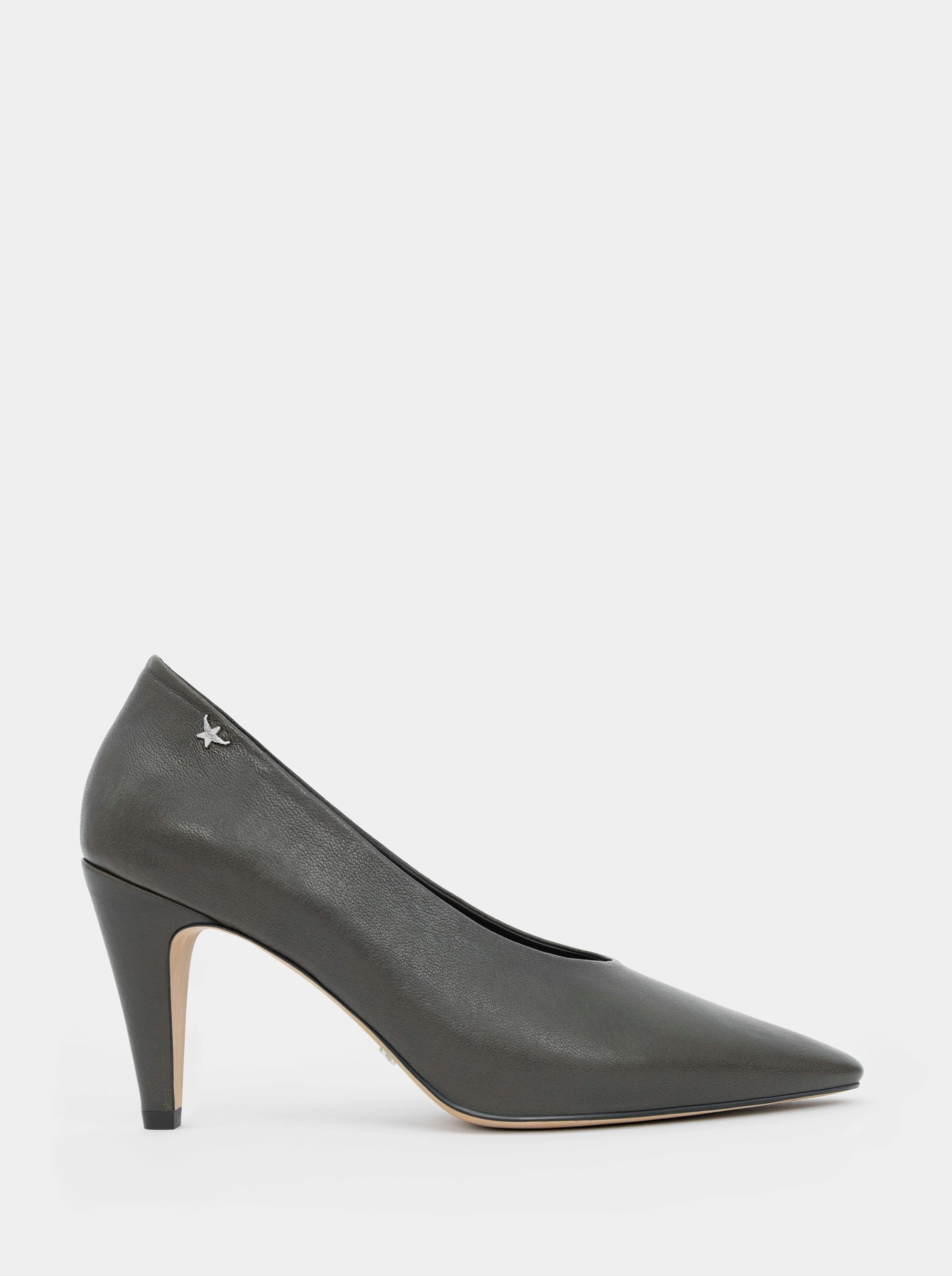 GLORY GREEN LEATHER PUMPS