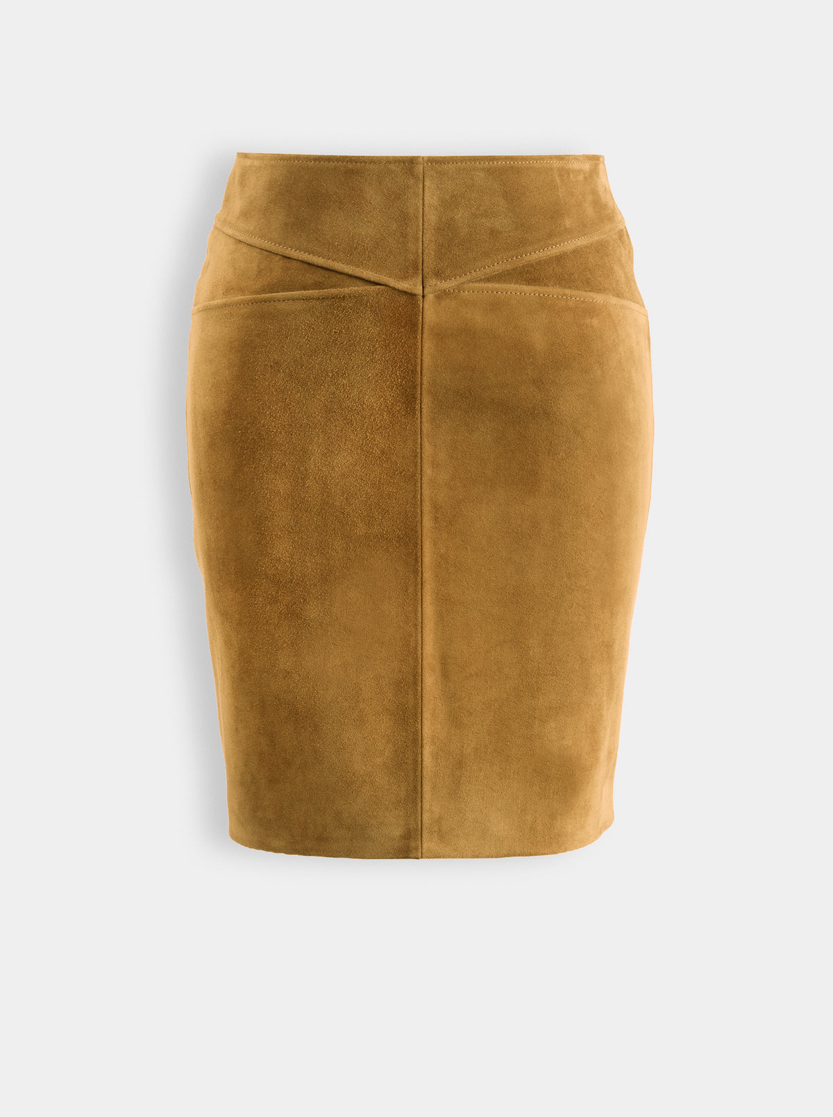 GLORIA CAMEL SUEDE SKIRT