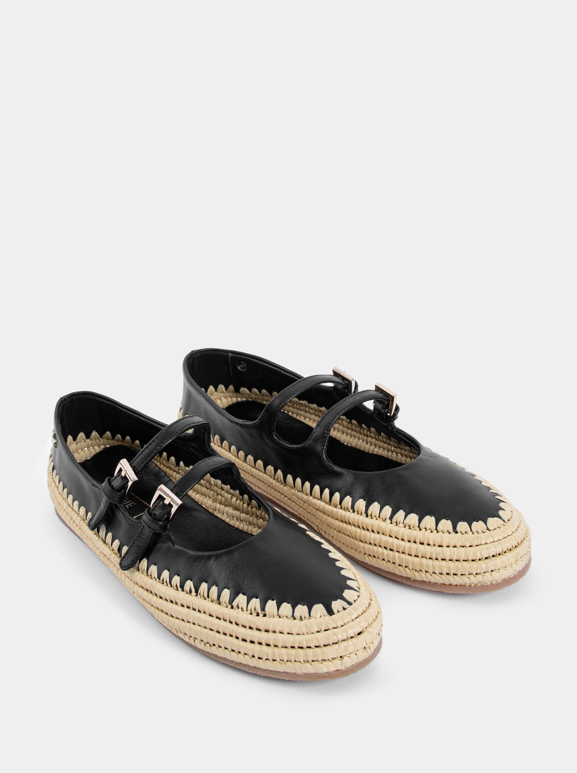 CLOUD BEIGE LEATHER BALLET FLATS
