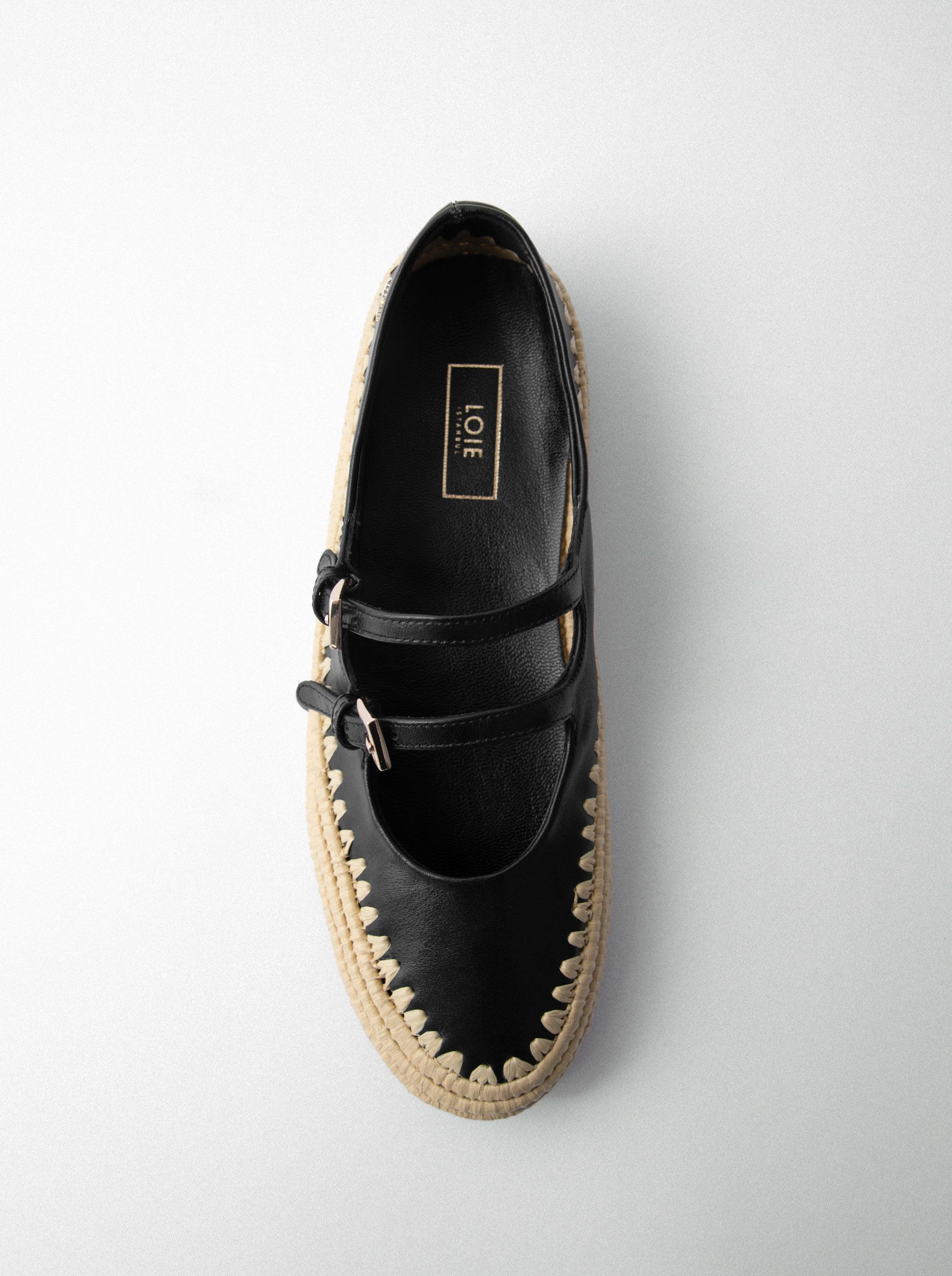 CLOUD BEIGE LEATHER BALLET FLATS
