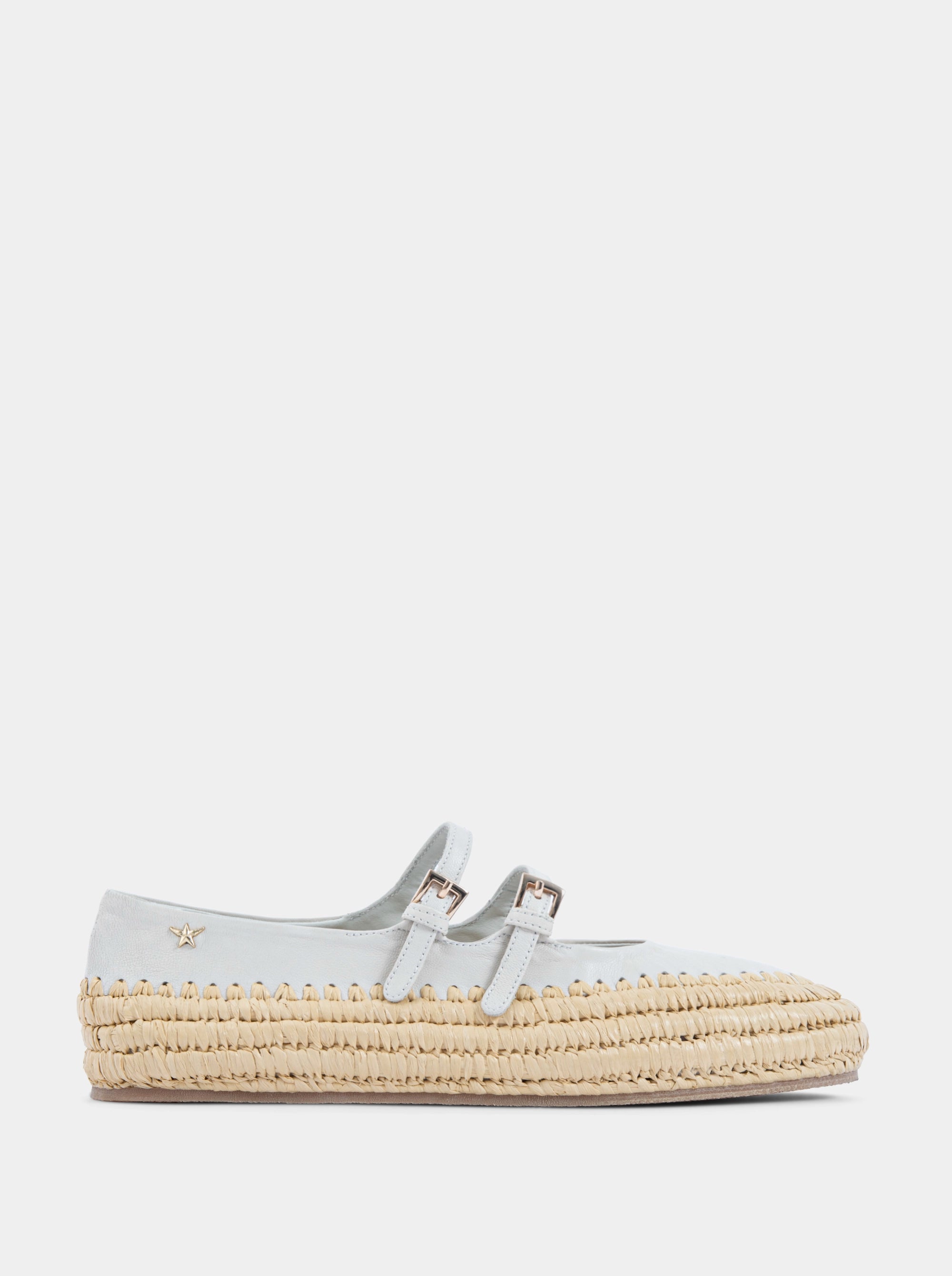 HAVANA BEIGE LEATHER BALLET FLATS