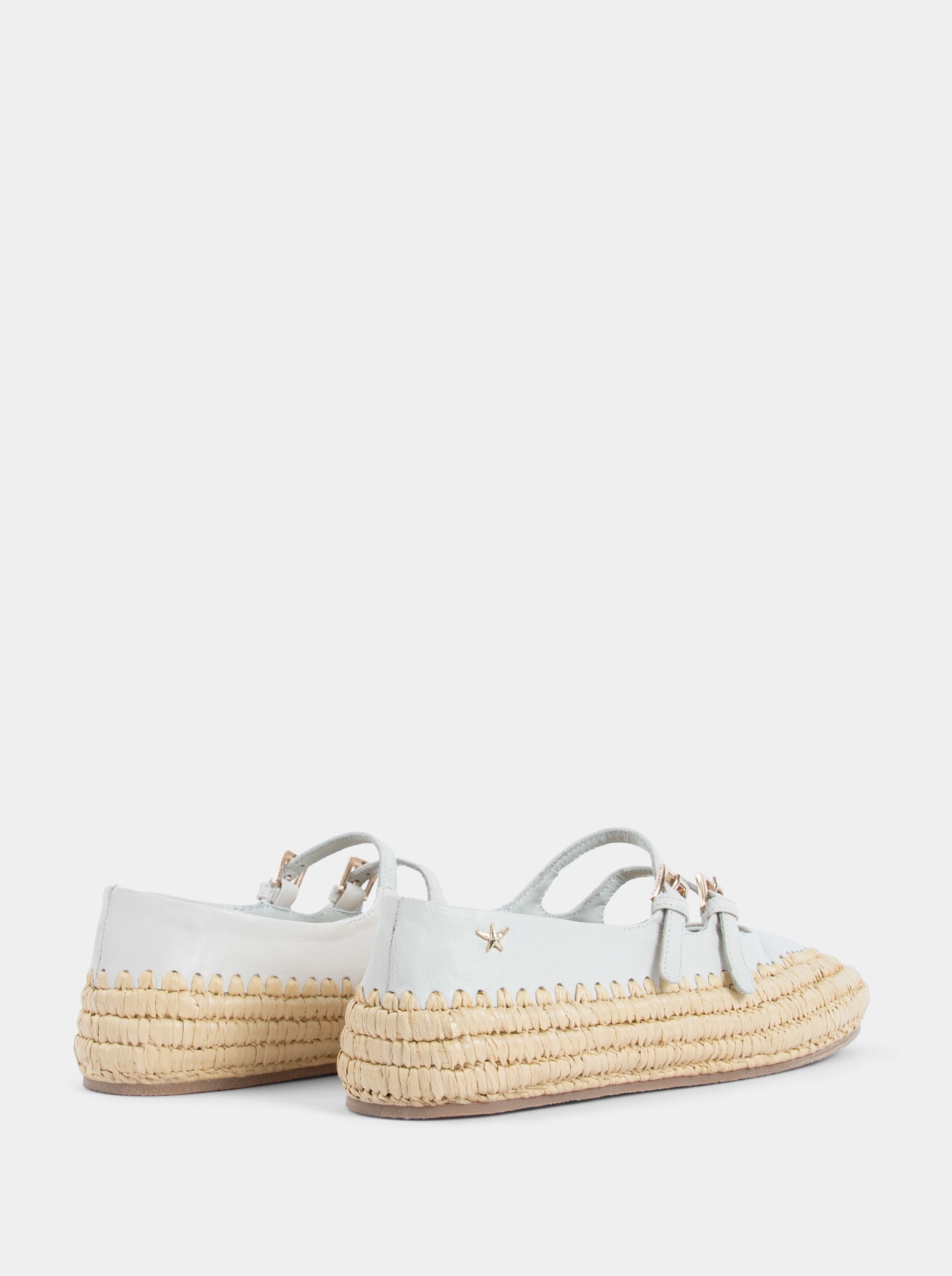 CLOUD BEIGE LEATHER BALLET FLATS