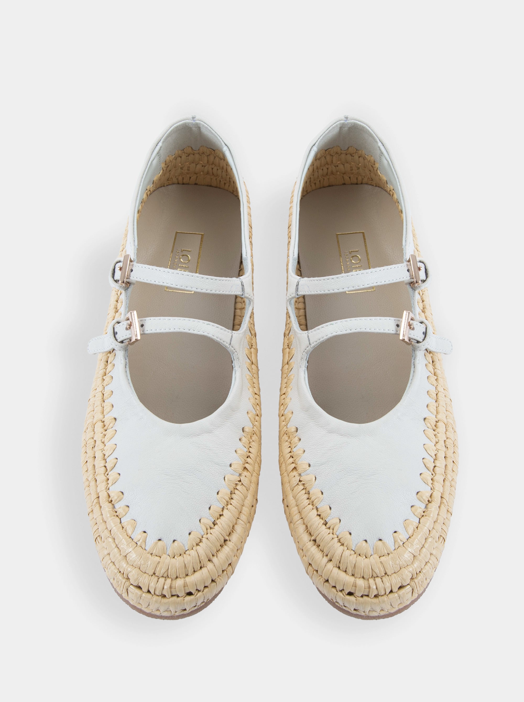 CLOUD BEIGE LEATHER BALLET FLATS