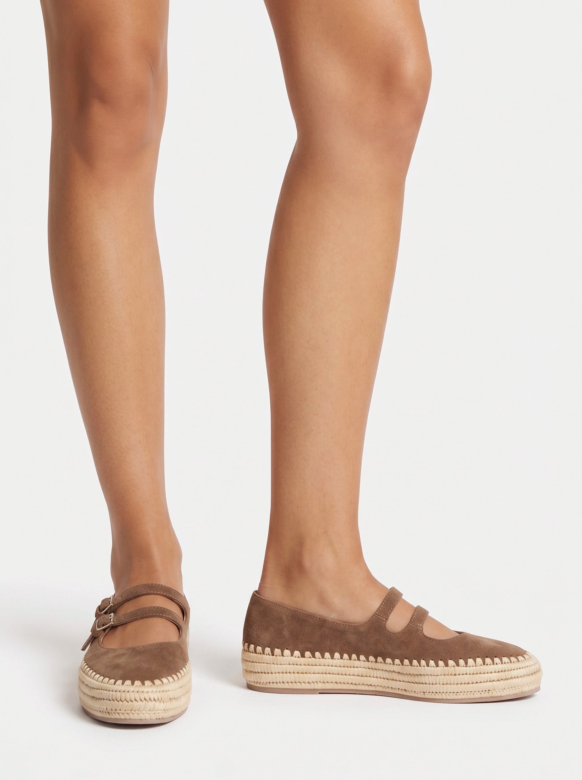 HAVANA CAMEL SUEDE  BALLET FLATS