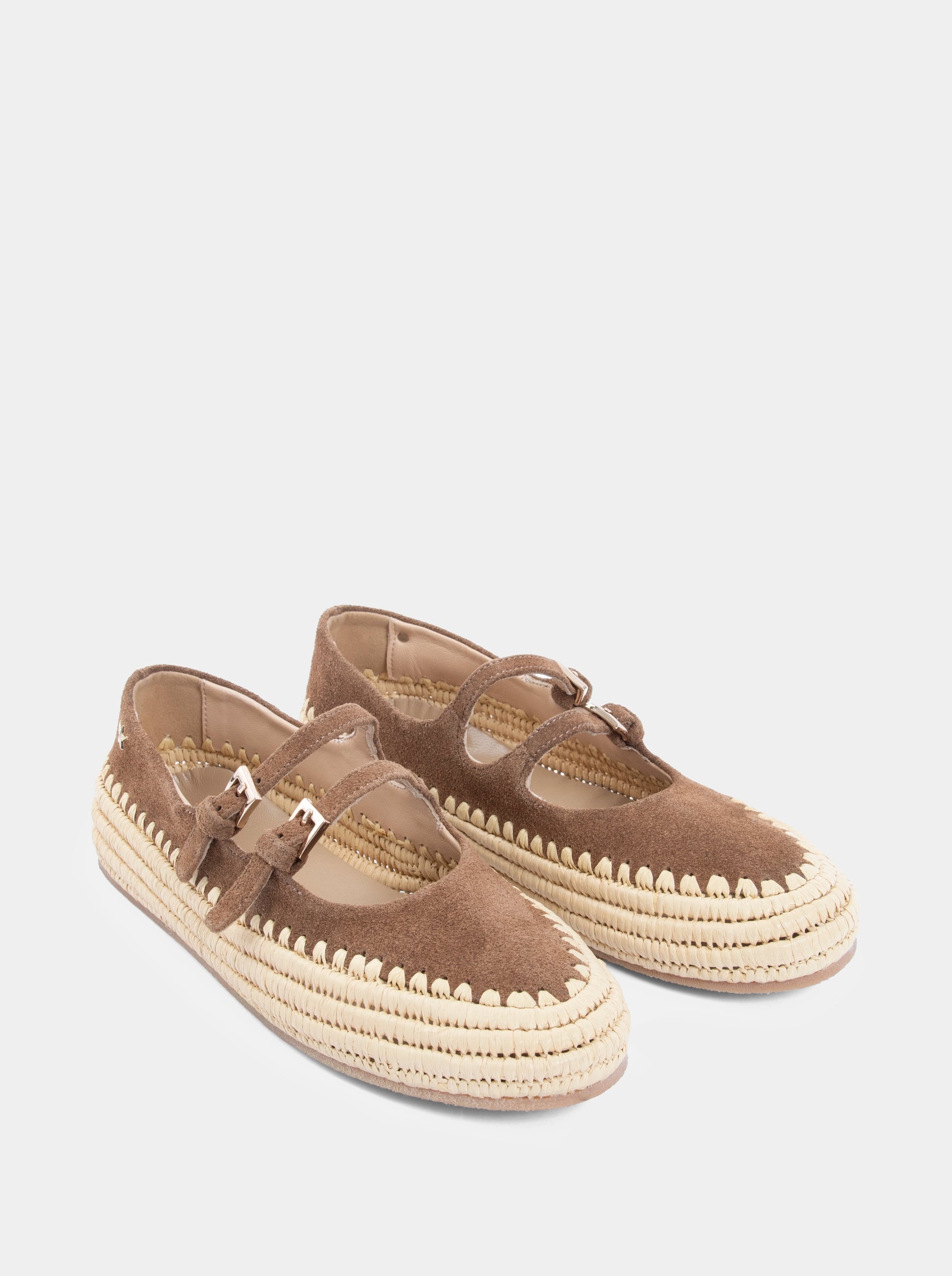 CLOUD BEIGE LEATHER BALLET FLATS