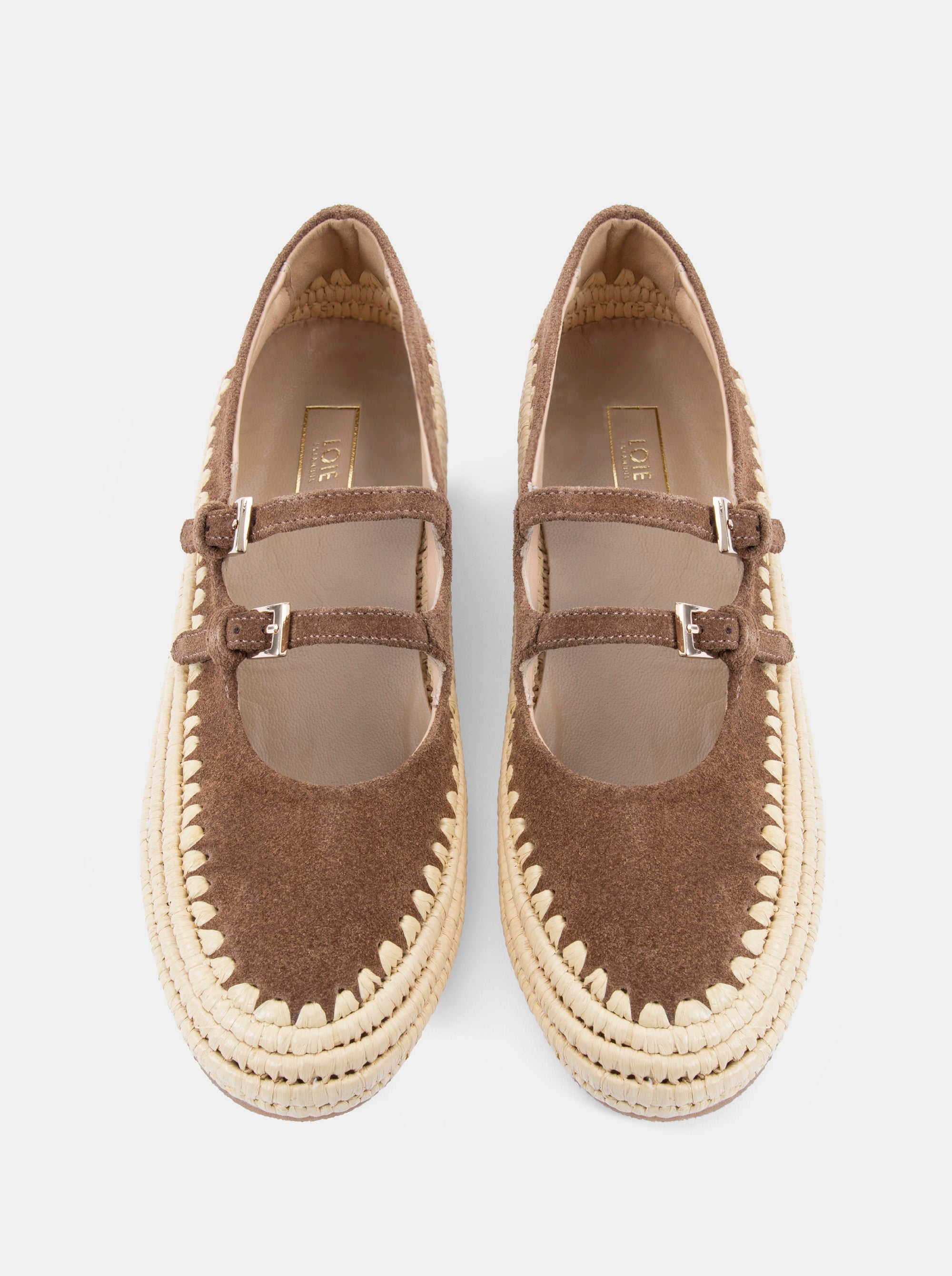 CLOUD BEIGE LEATHER BALLET FLATS