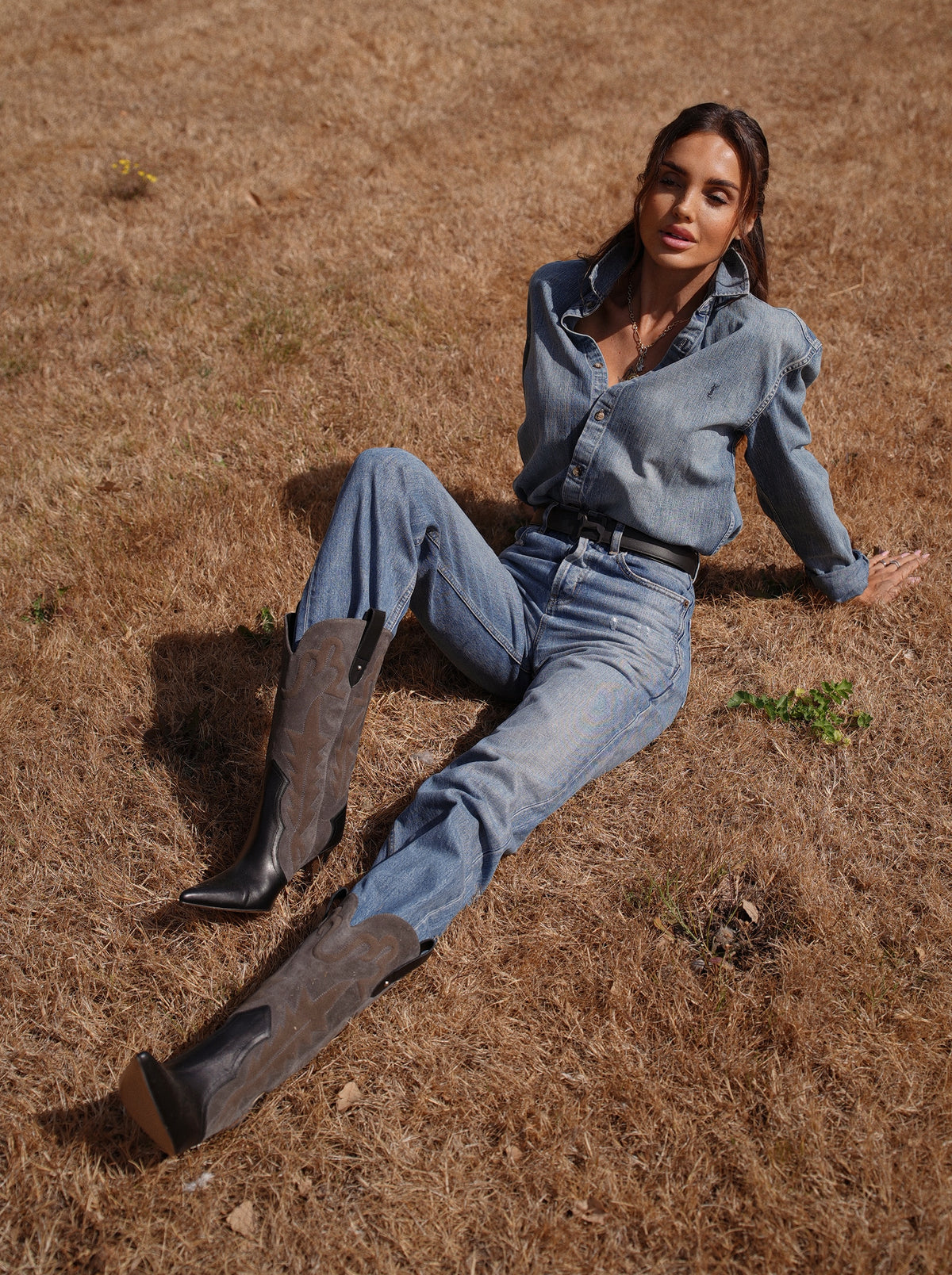 IDOLE FUME SUEDE BOOTS