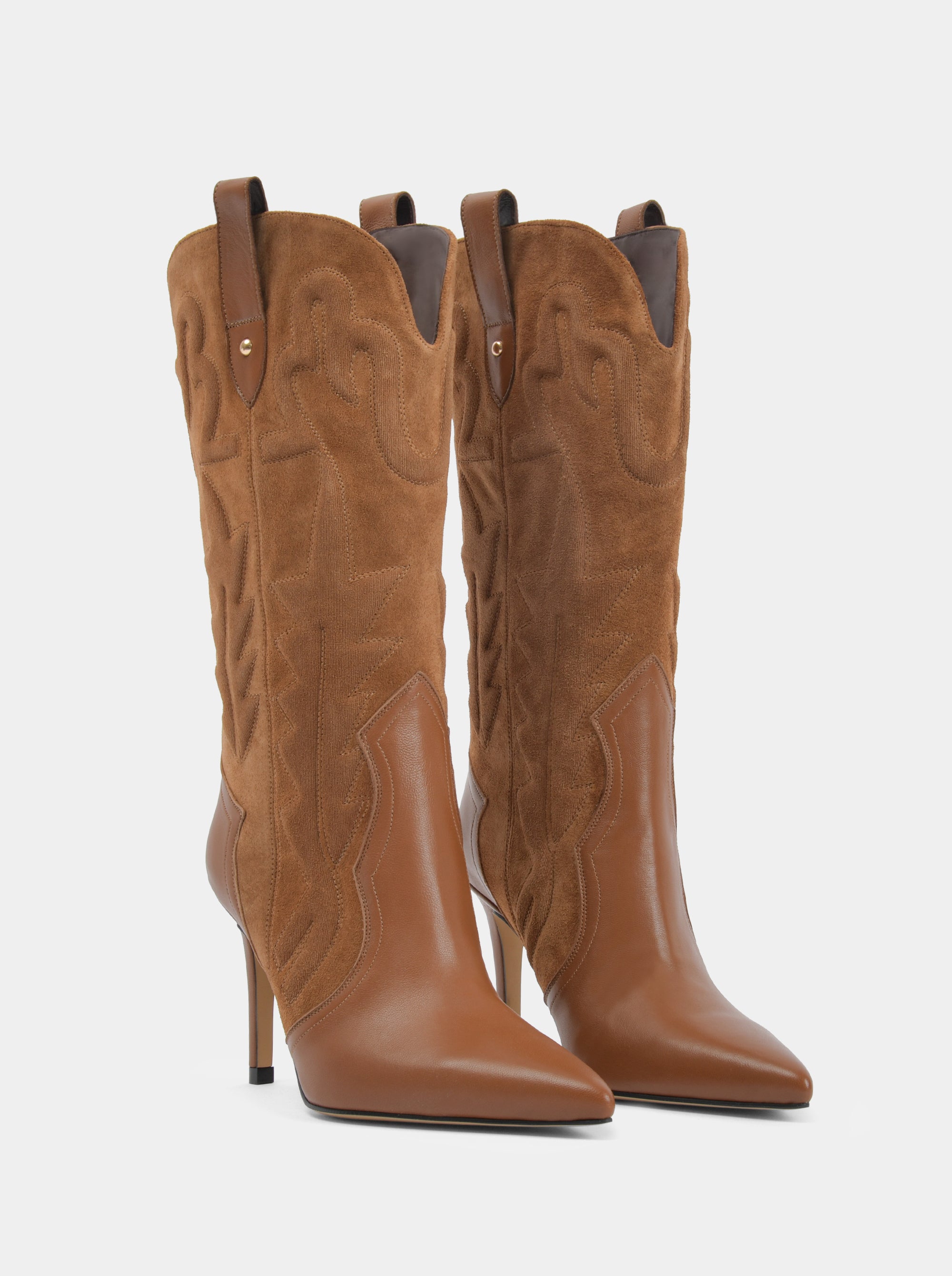 IDOLE CAMEL SUEDE BOOTS