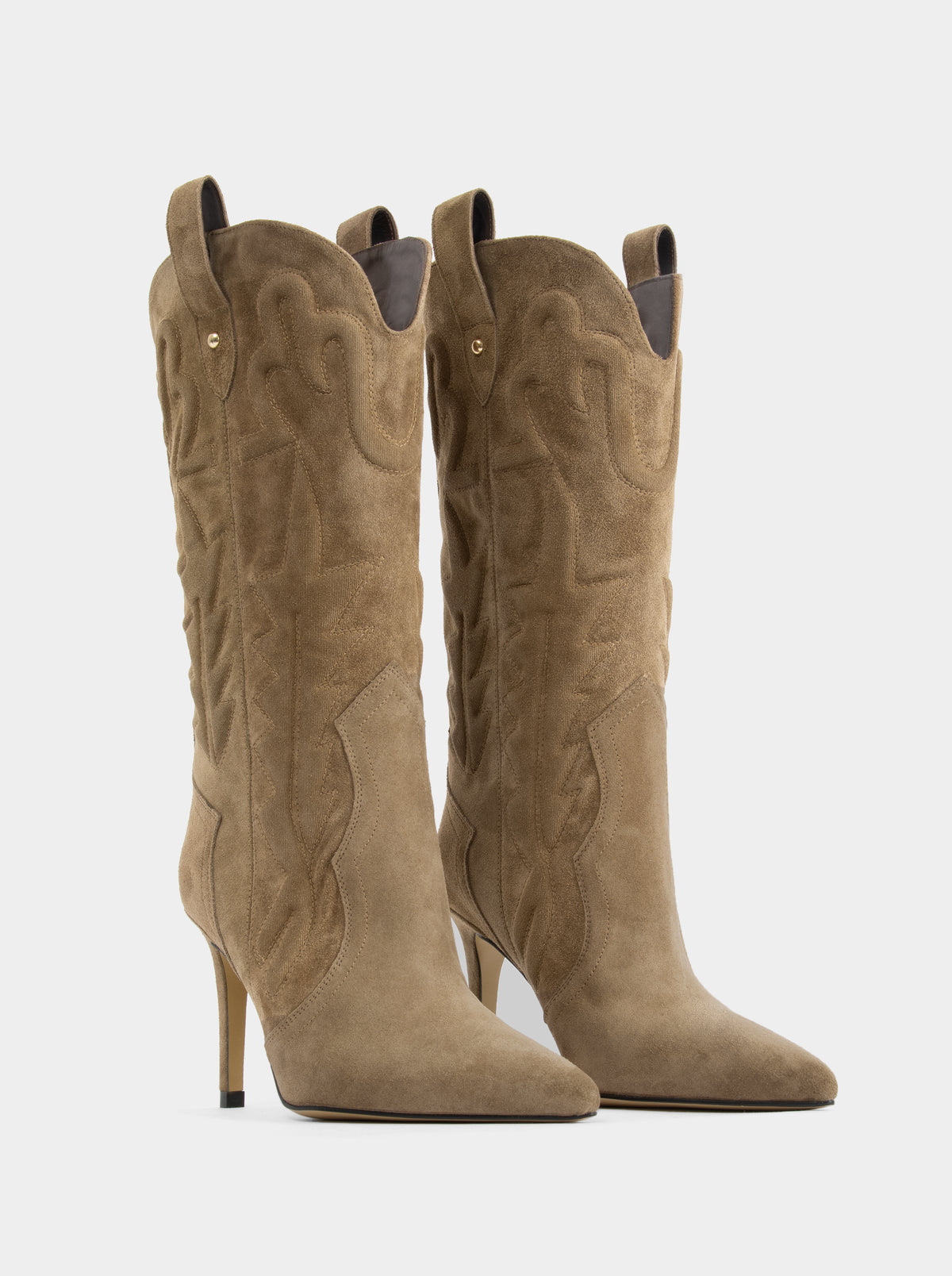 IDOLE CAMEL SUEDE BOOTS