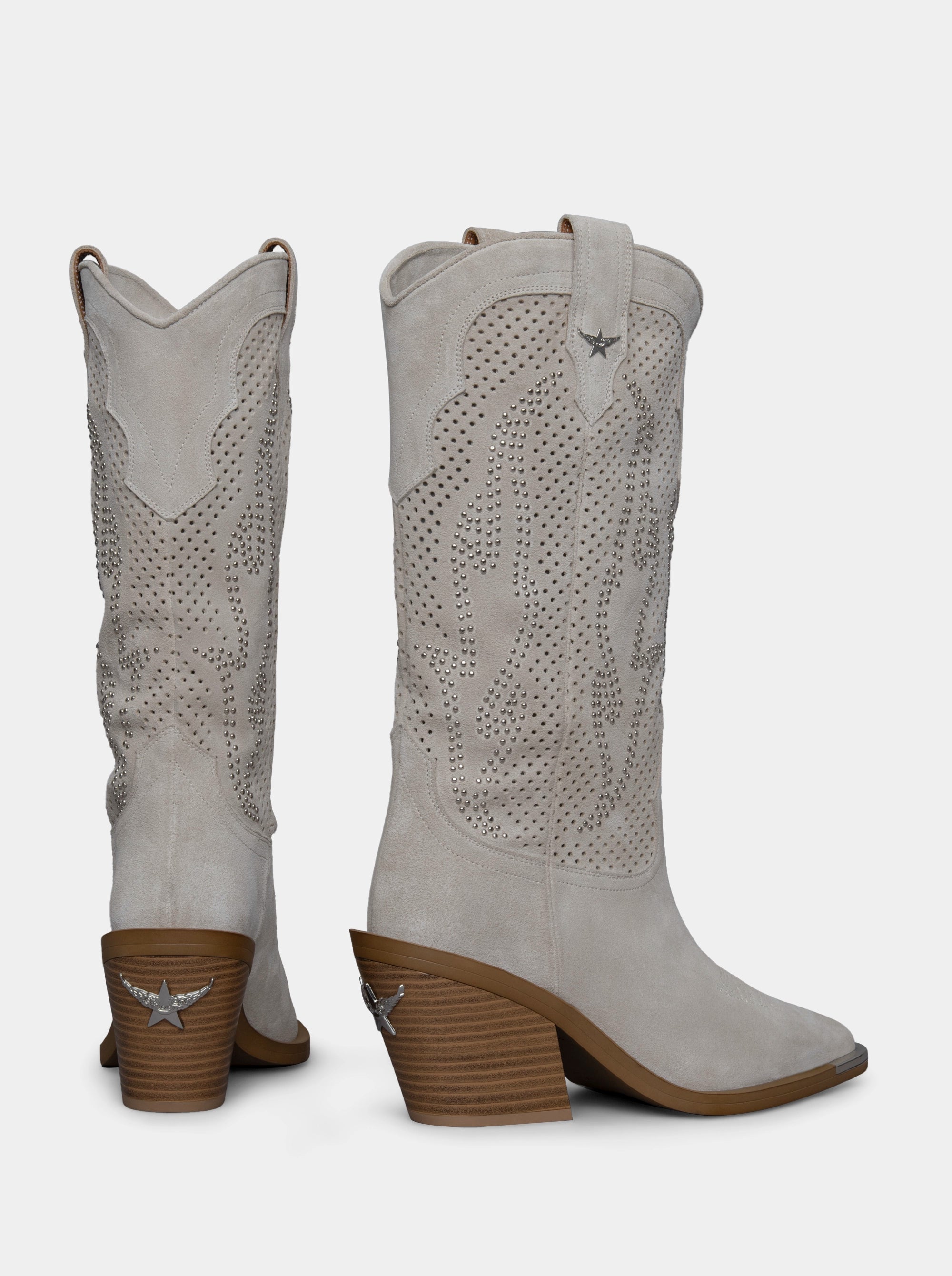 INFERNO BEIGE SUEDE BOOTS