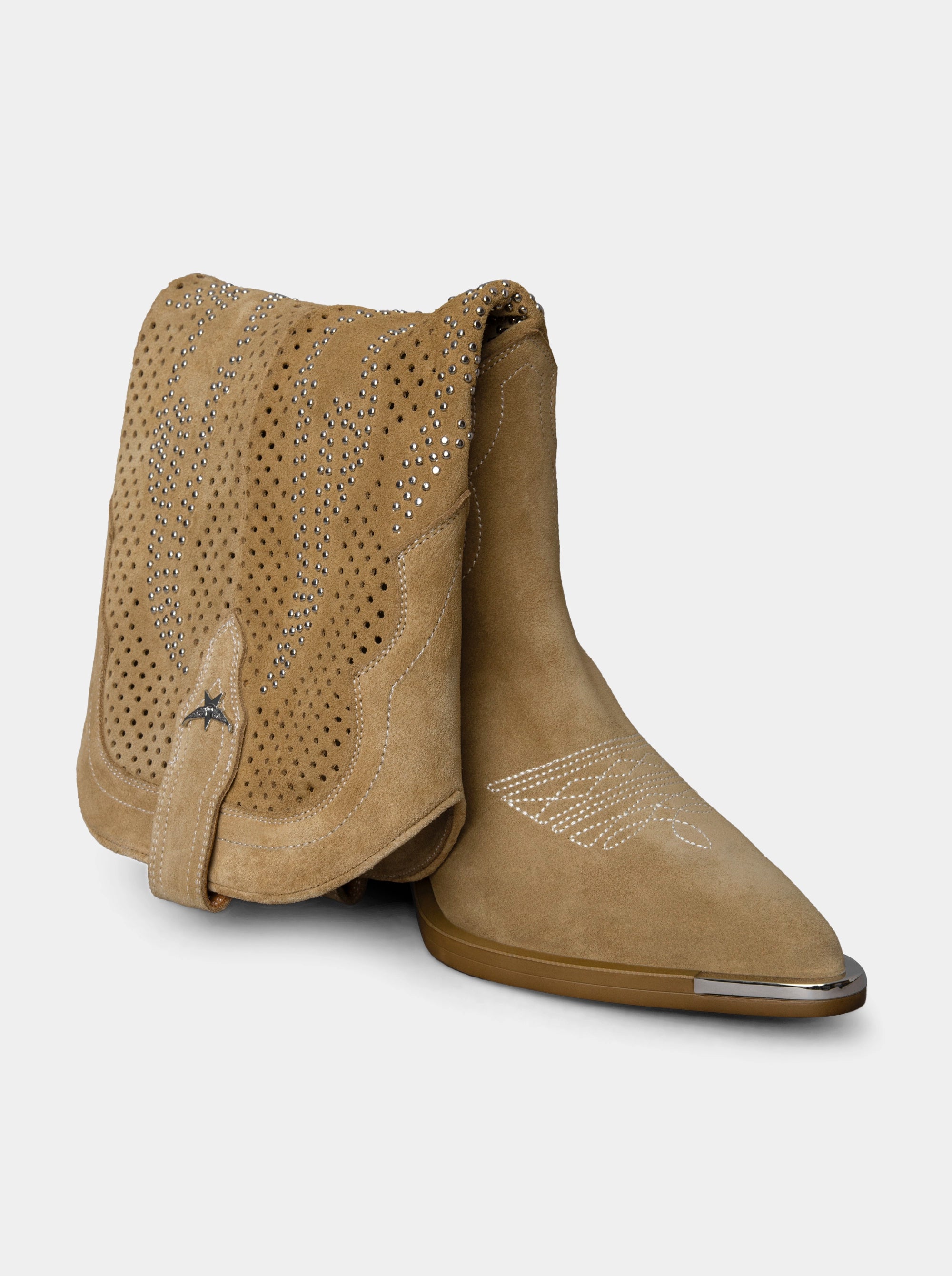 INFERNO CAMEL SUEDE BOOTS