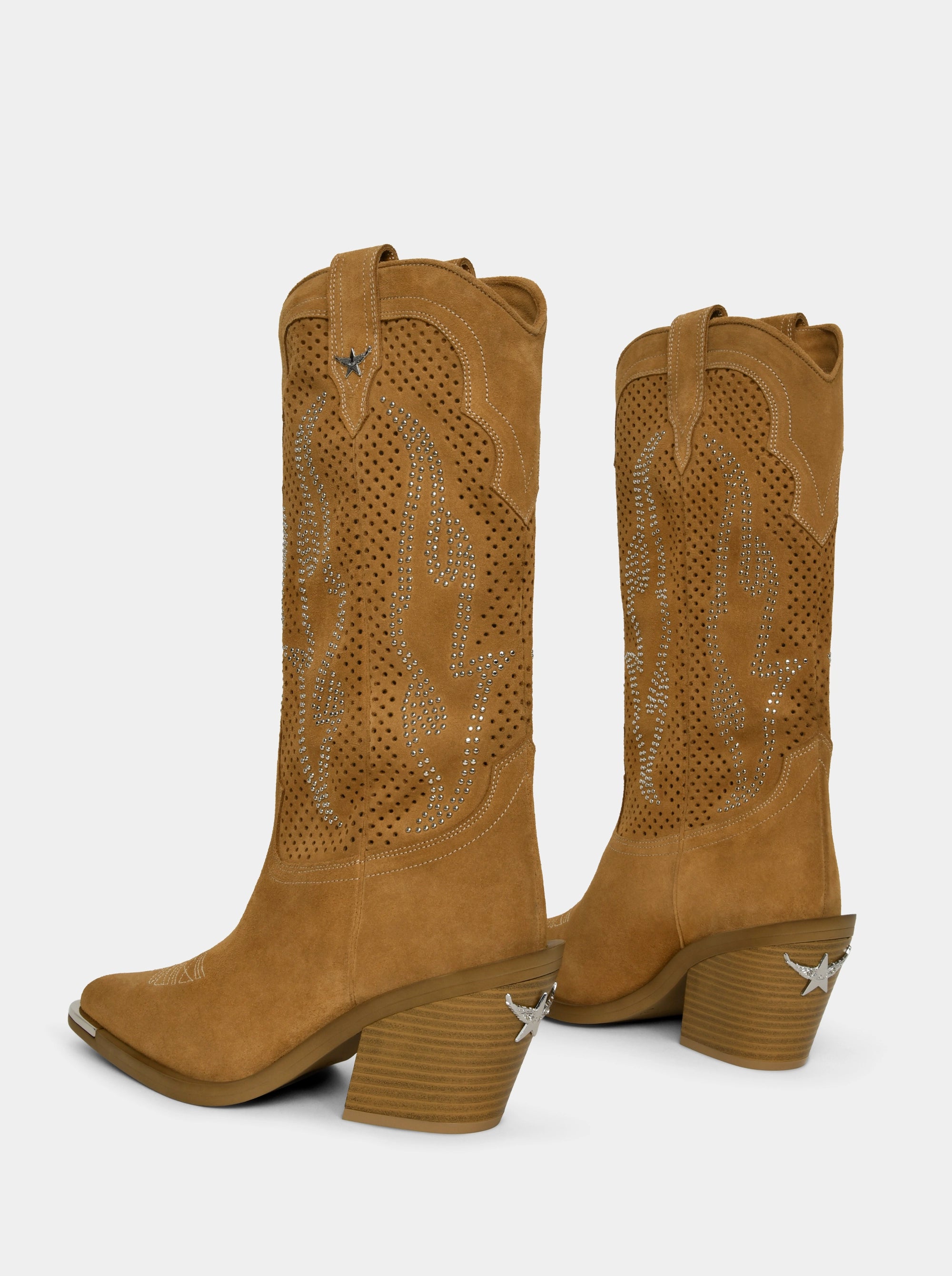 INFERNO CARAMEL SUEDE BOOTS