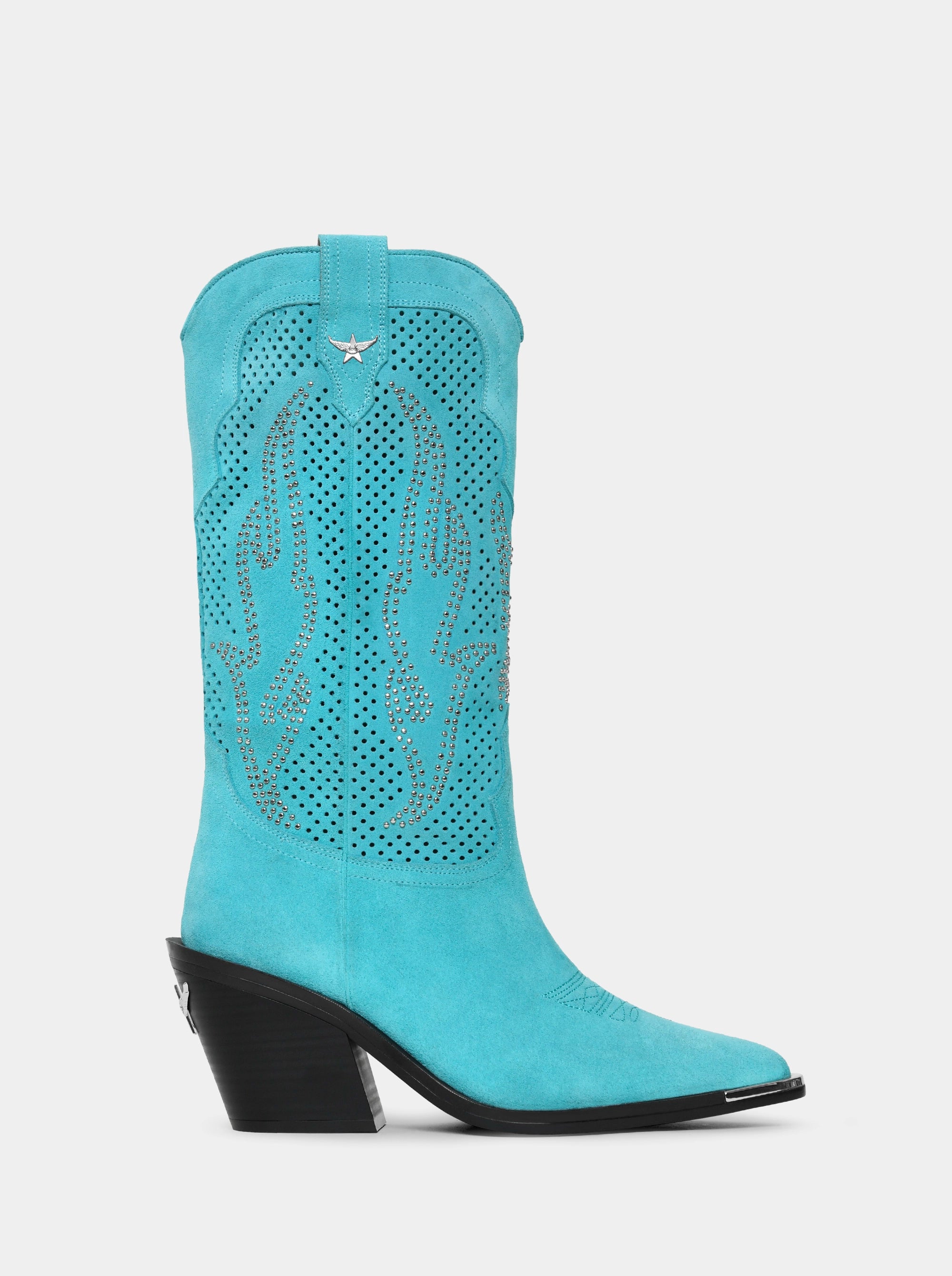 INFERNO TURQUOISE SUEDE BOOTS