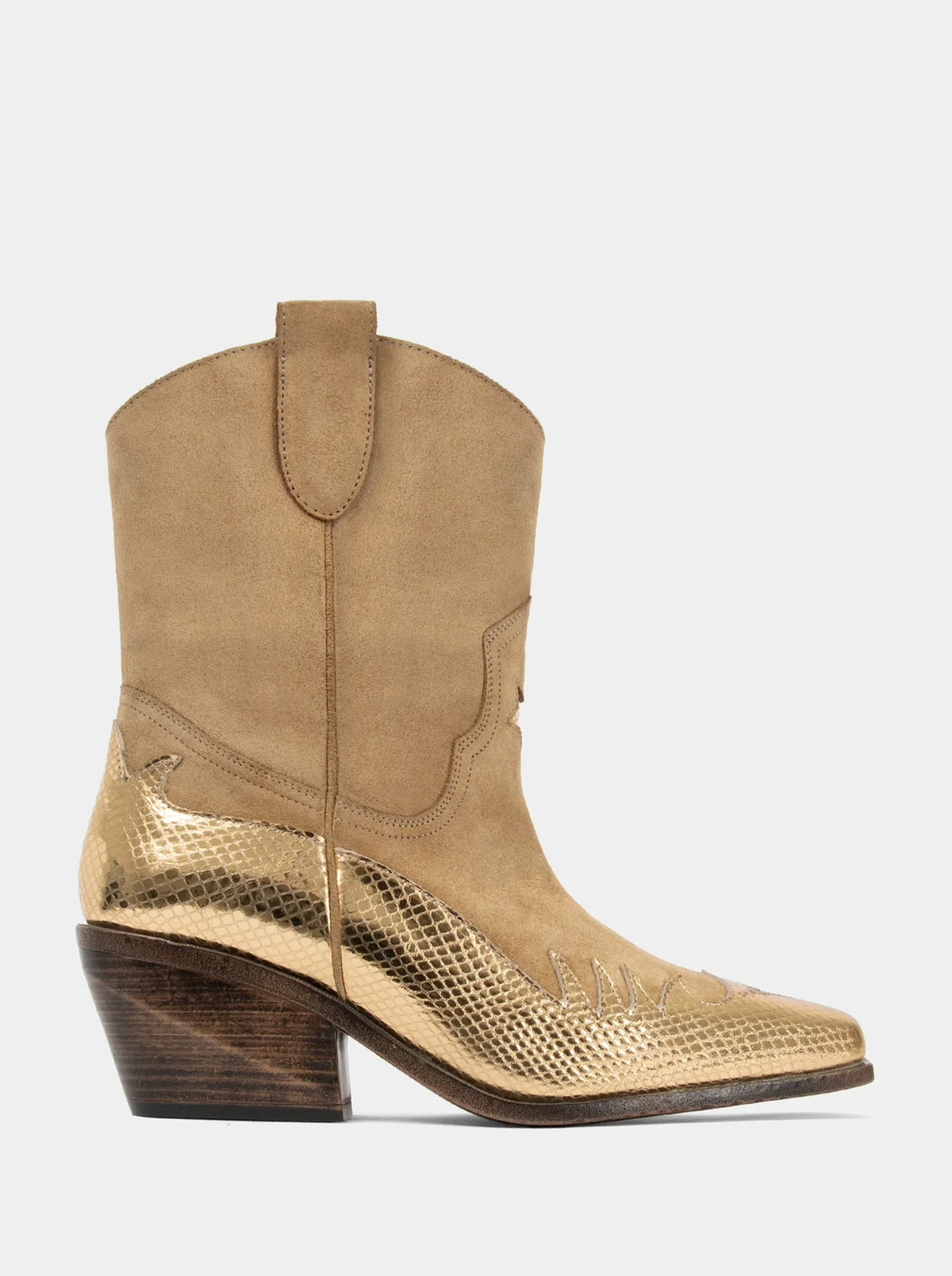 IRISH CAMEL SUEDE BOOTIES
