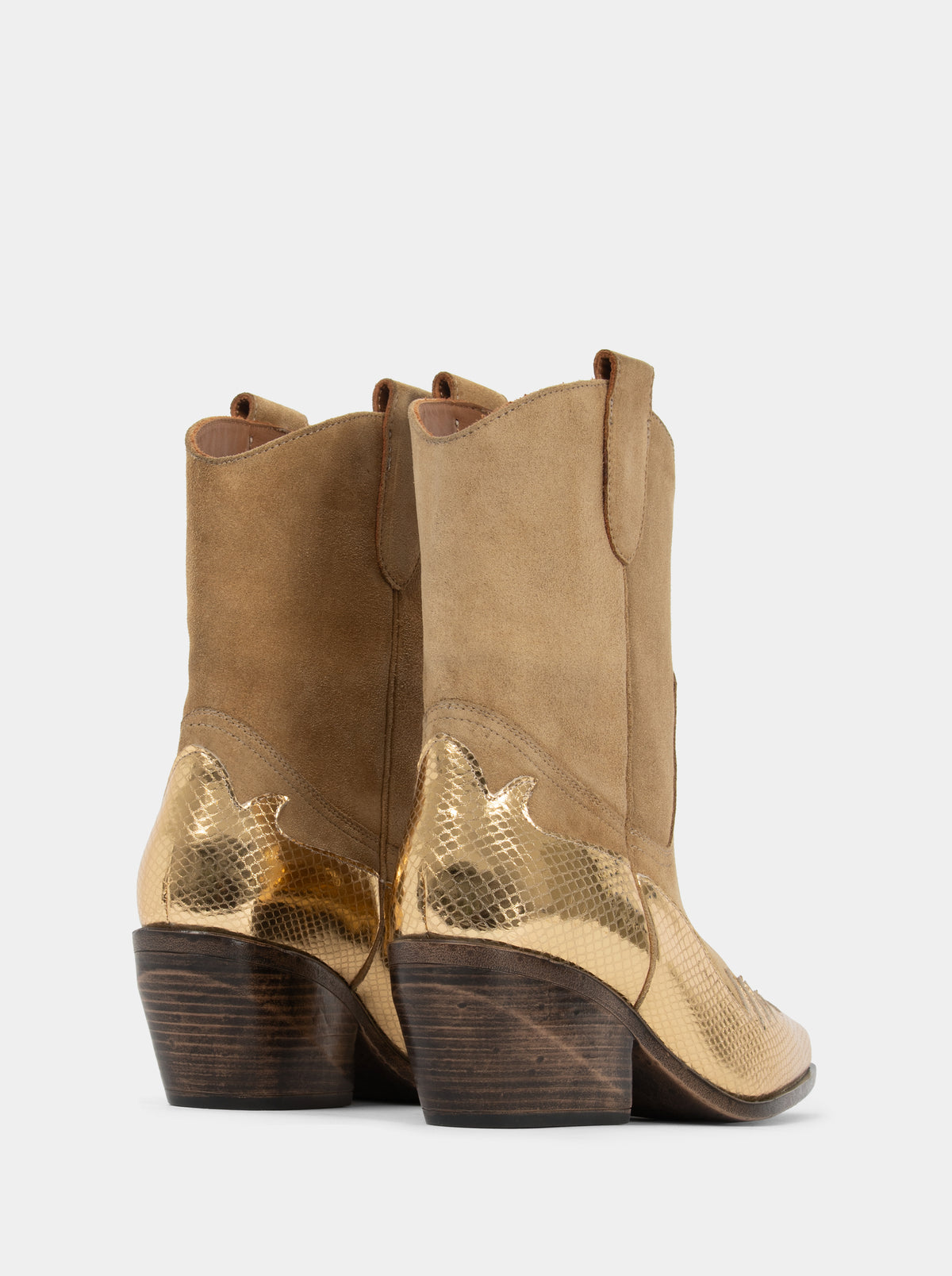 IRISH CAMEL SUEDE BOOTIES
