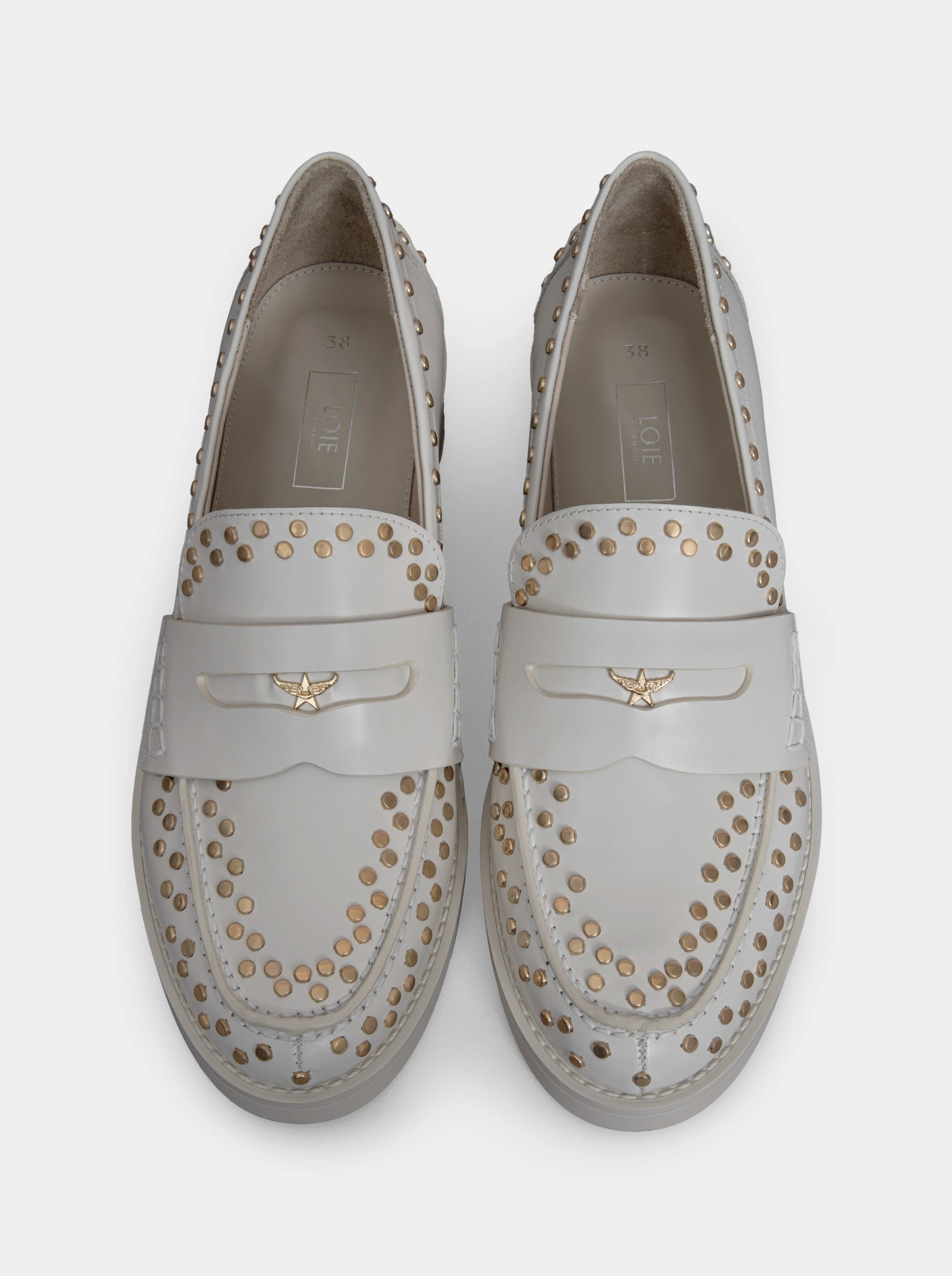 JESSIE BEIGE LEATHER SHOES