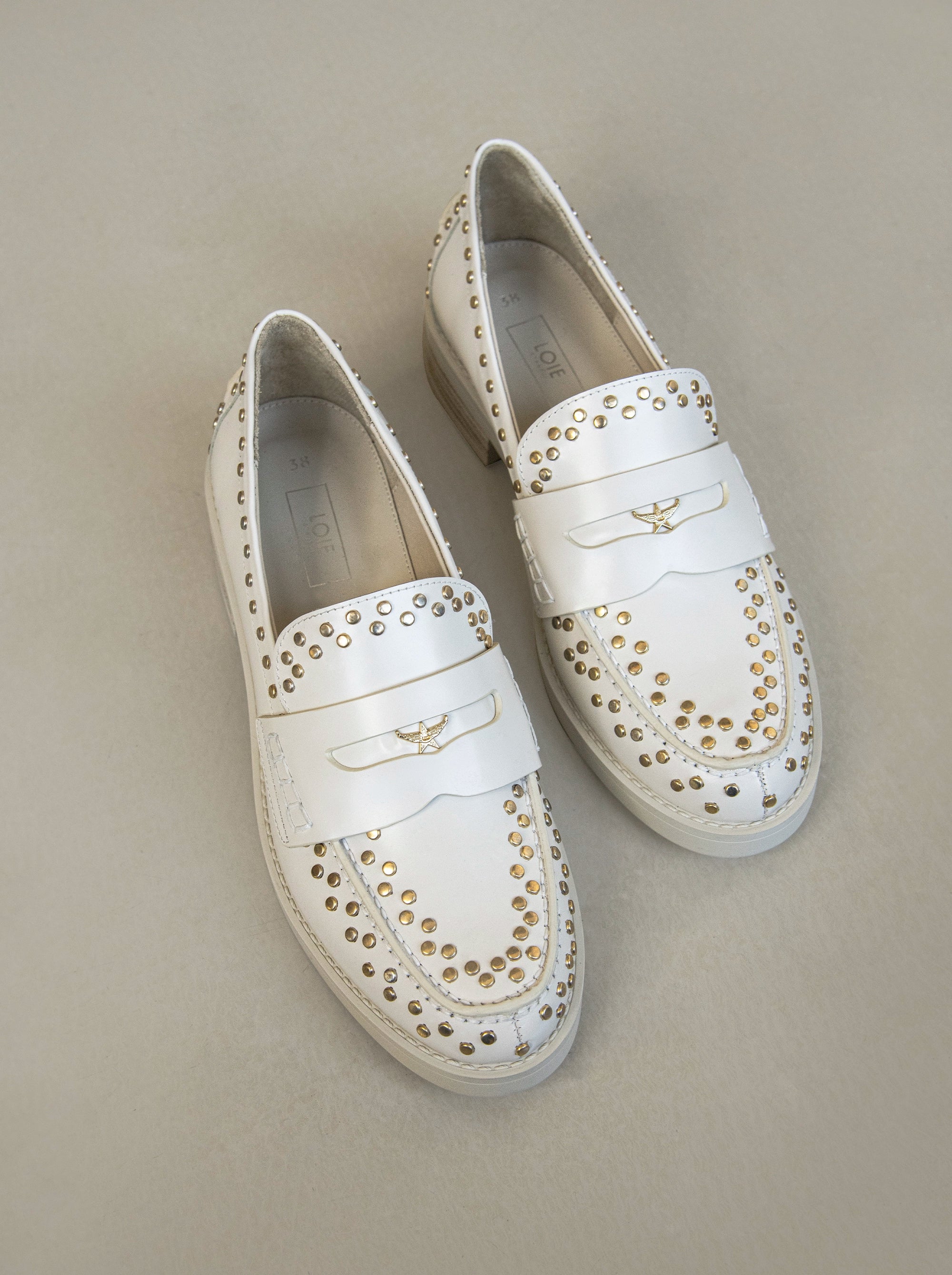 JESSIE BEIGE LEATHER SHOES