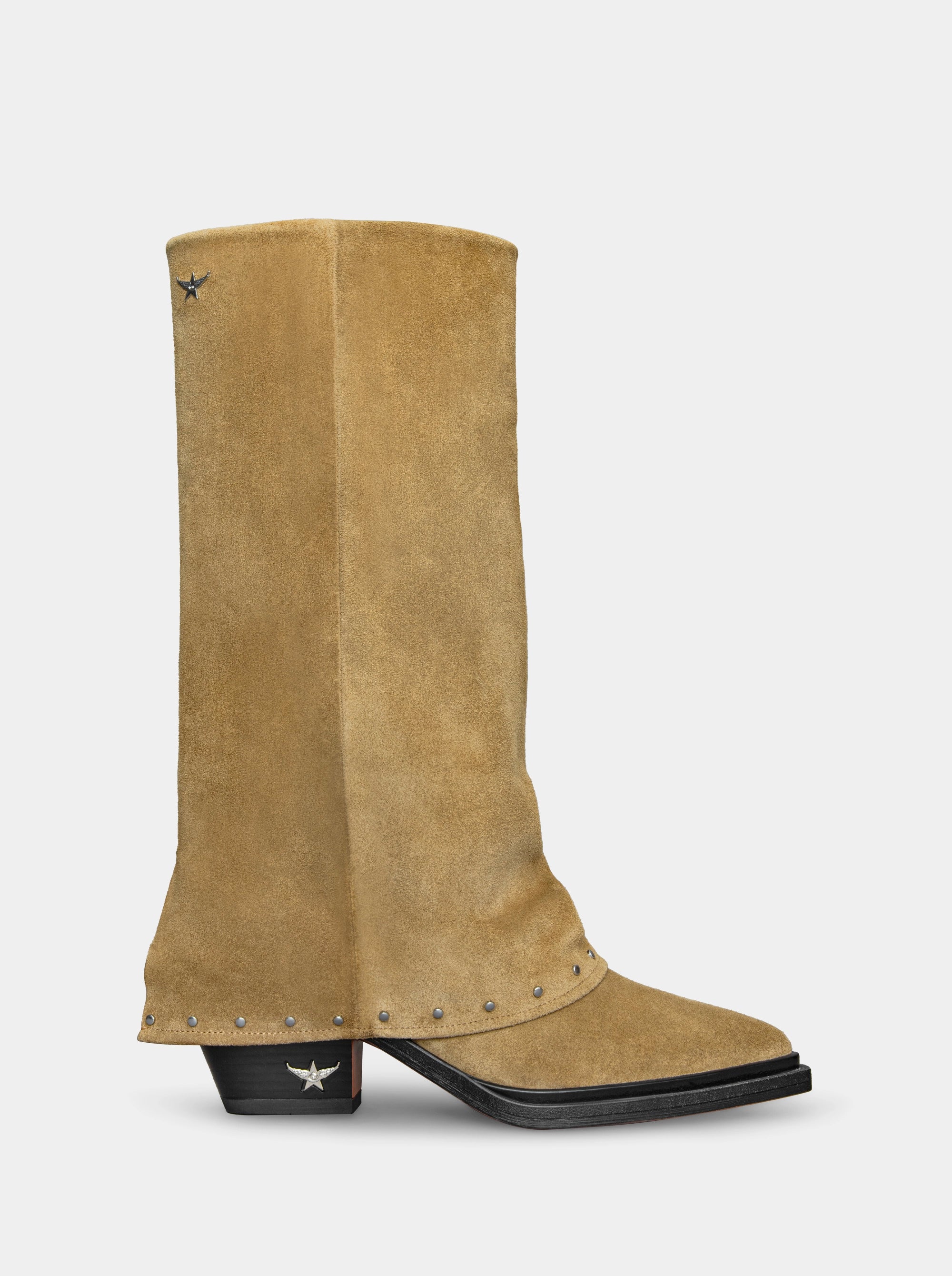 JOY CAMEL SUEDE BOOTS