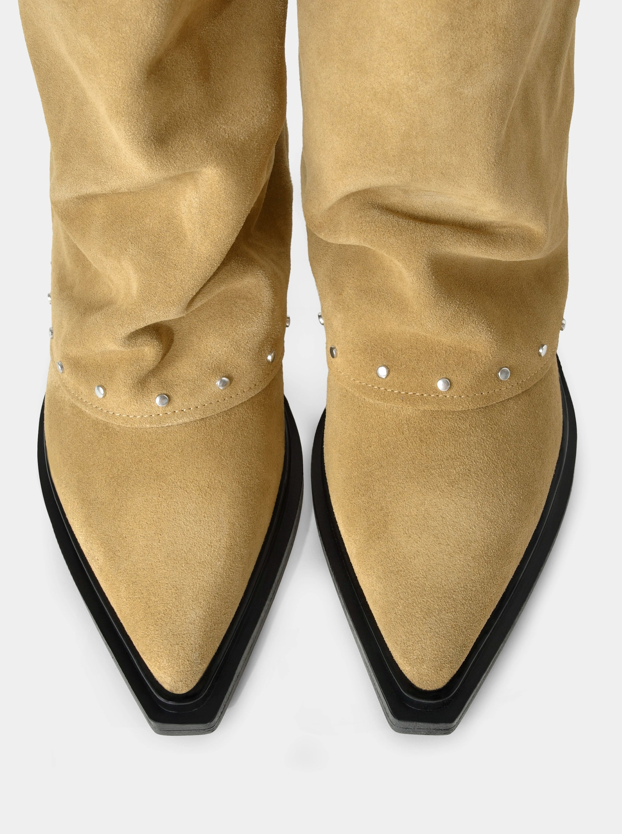 JOY CLIPS CAMEL SUEDE BOOTS