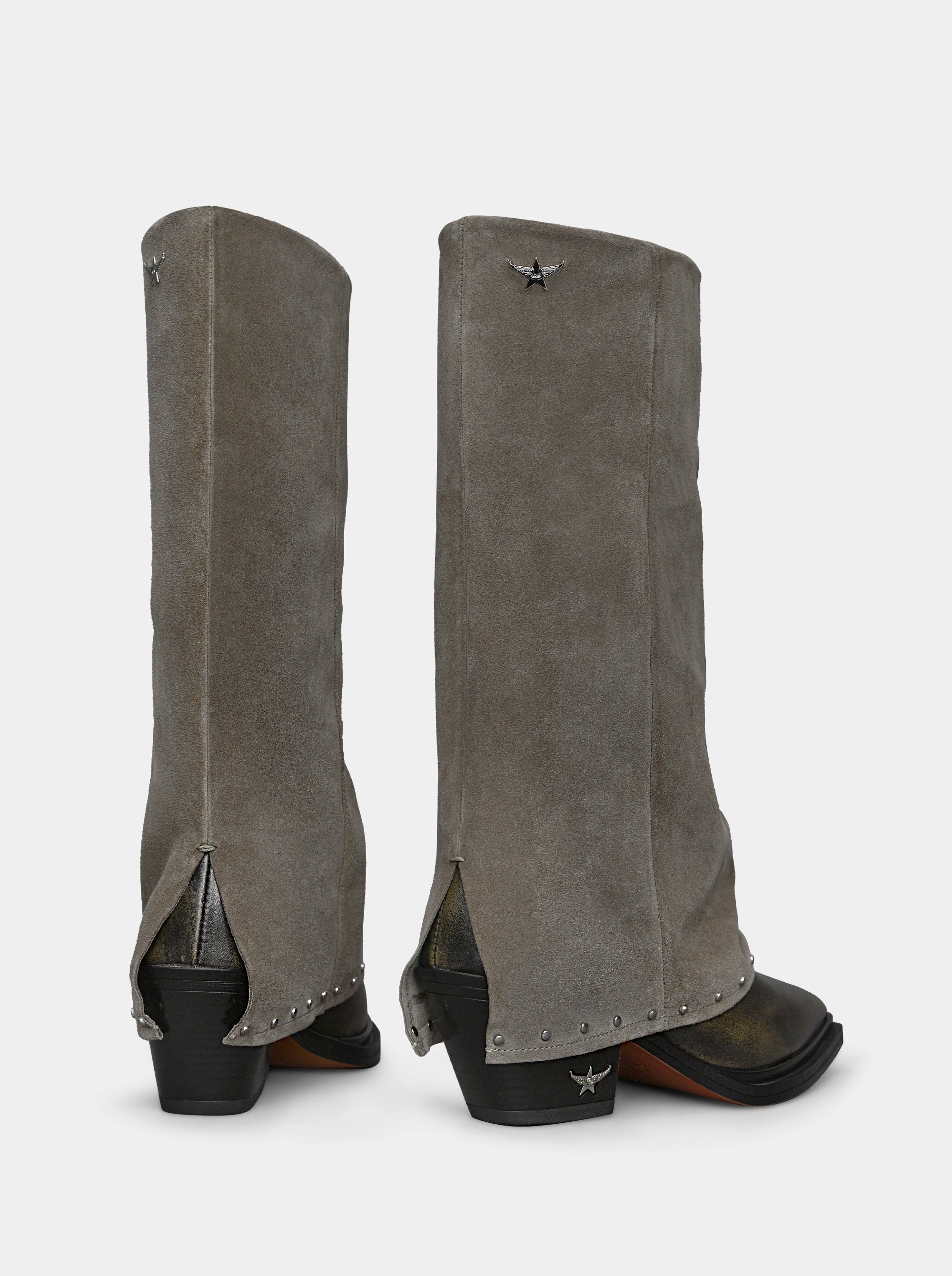 JOY MINK SUEDE BOOTS