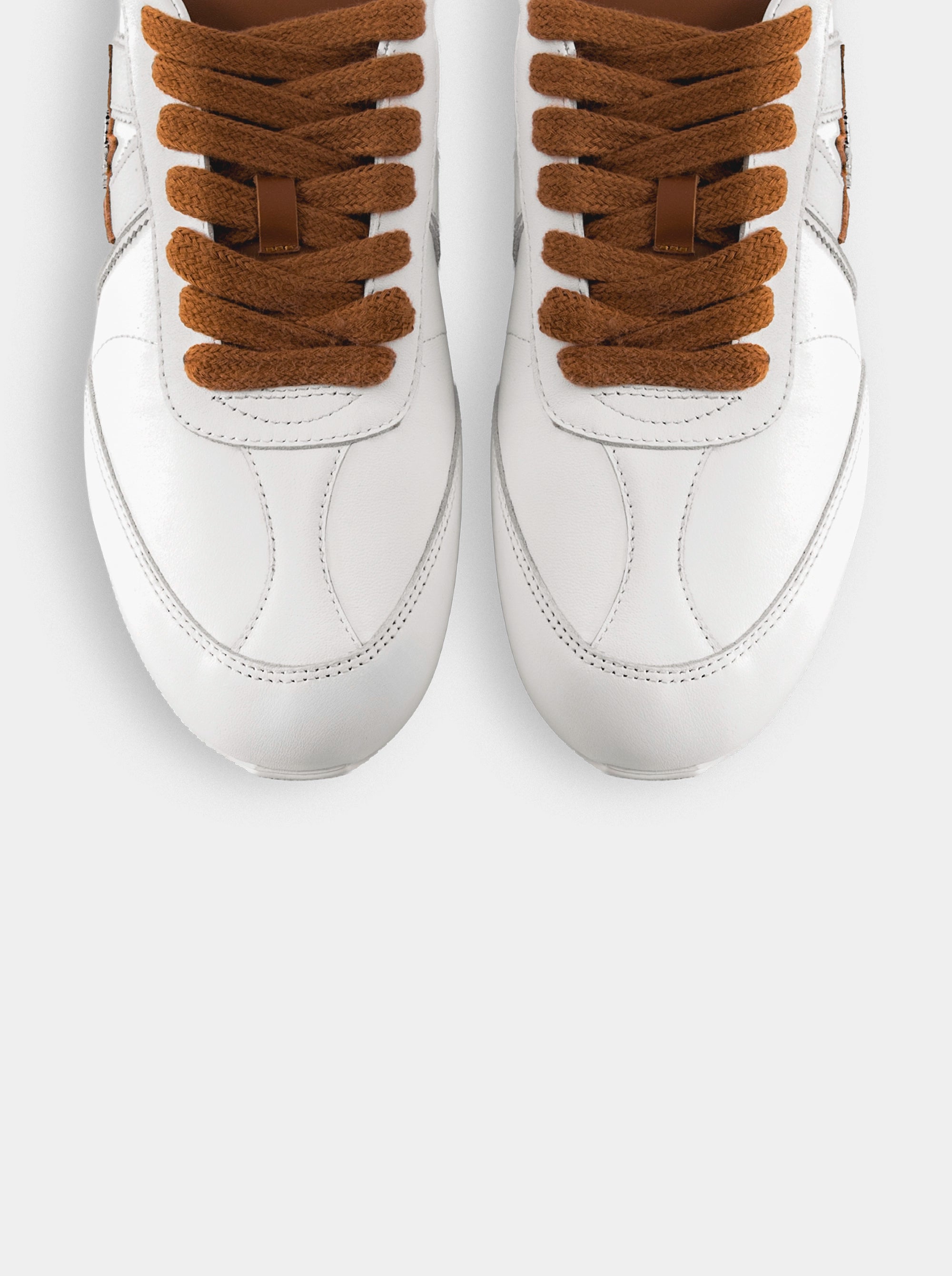 JUDD WHITE CARAMEL BROWN SNEAKERS