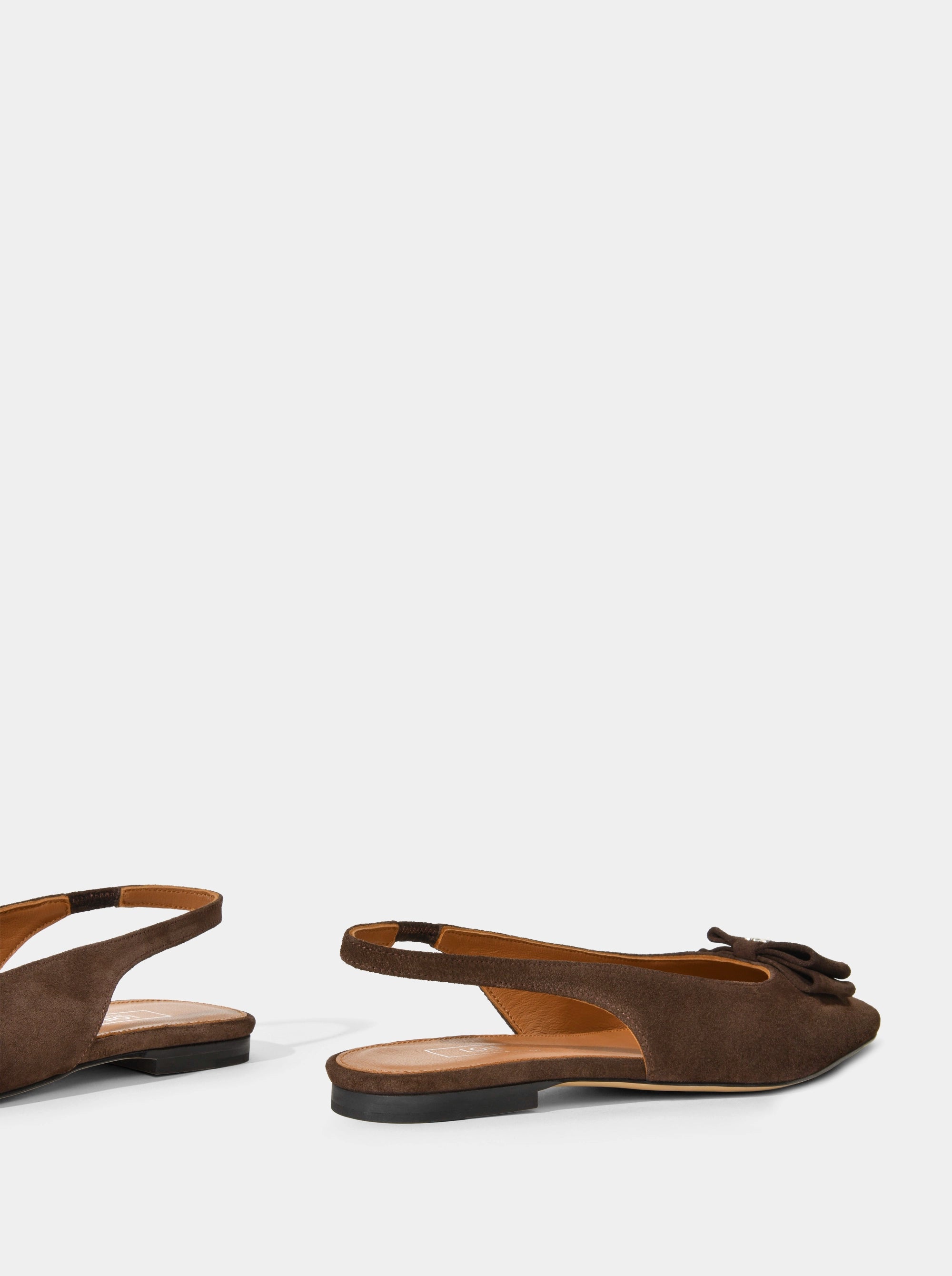 JULY BROWN SUEDE BALLET FLATS