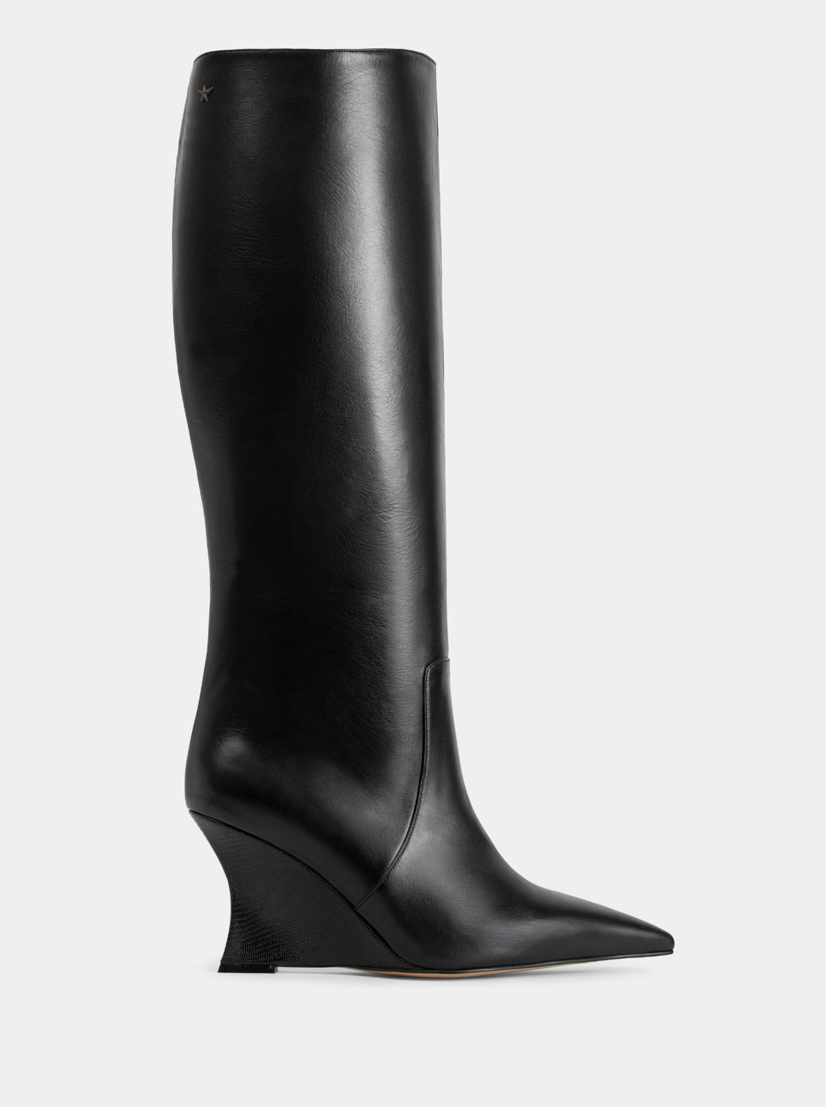 KIKI BLACK LEATHER BOOTS