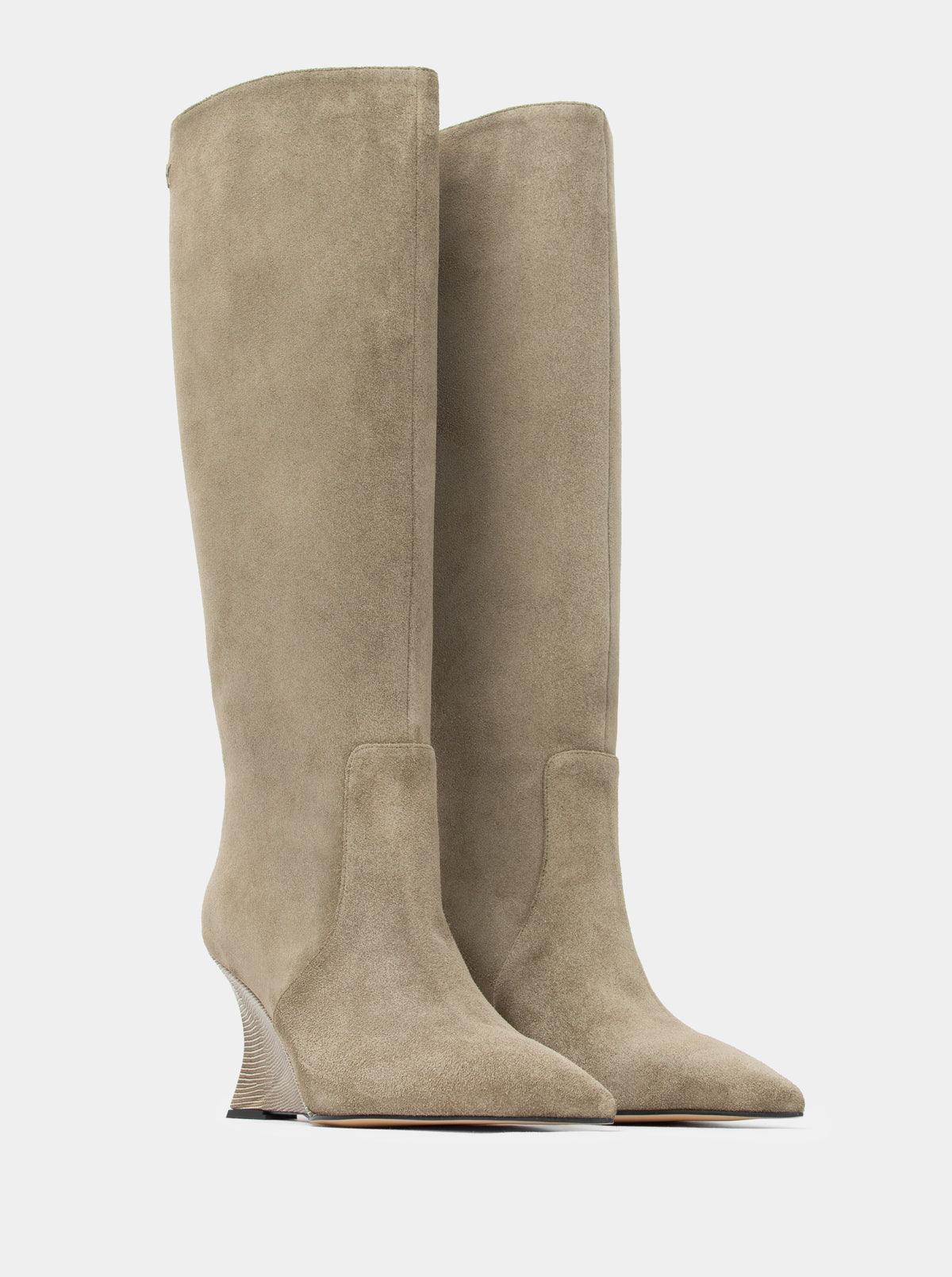 KIKI KHAKI SUEDE BOOTS