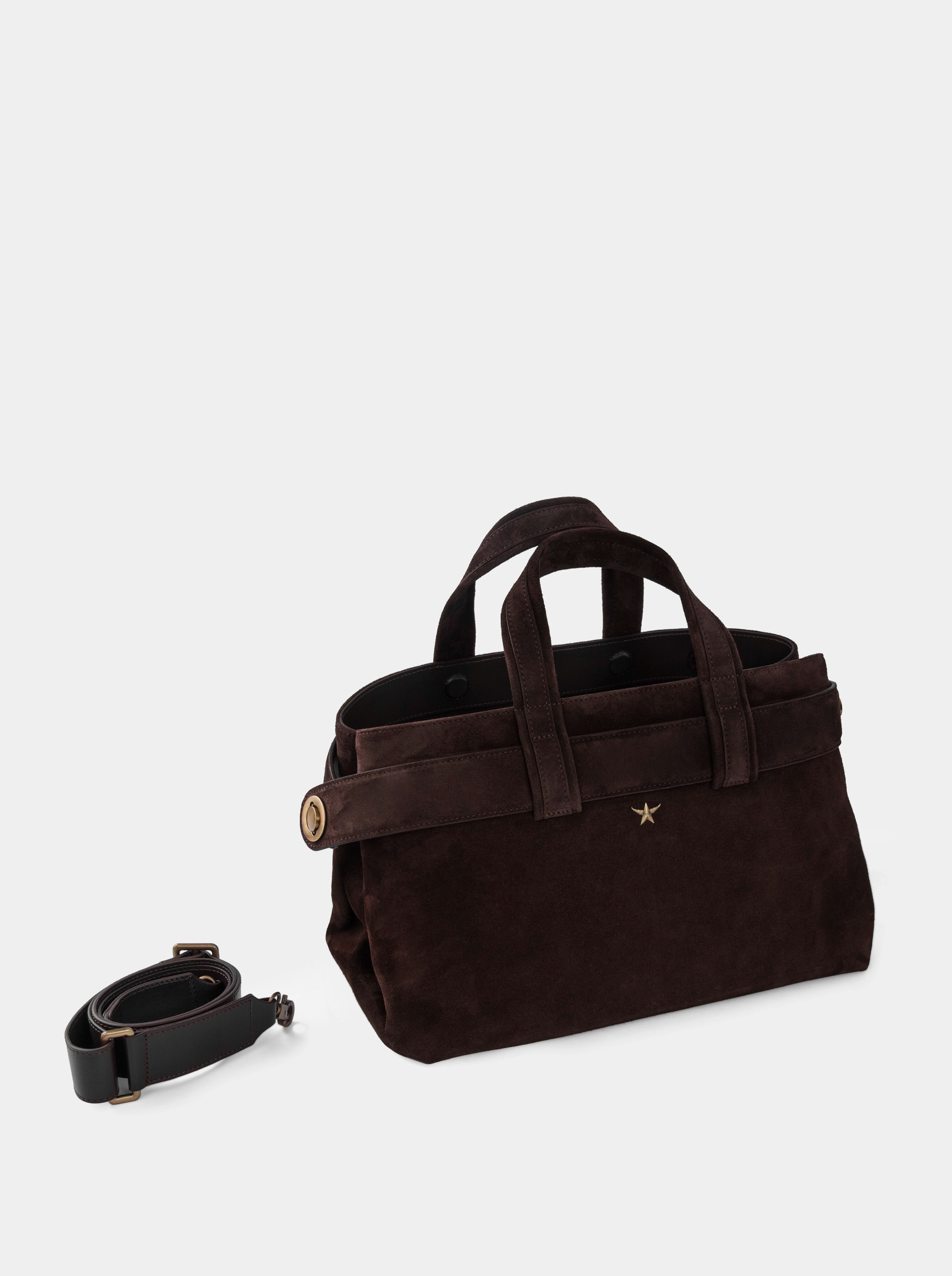 LAUREN BROWN SUEDE BAG