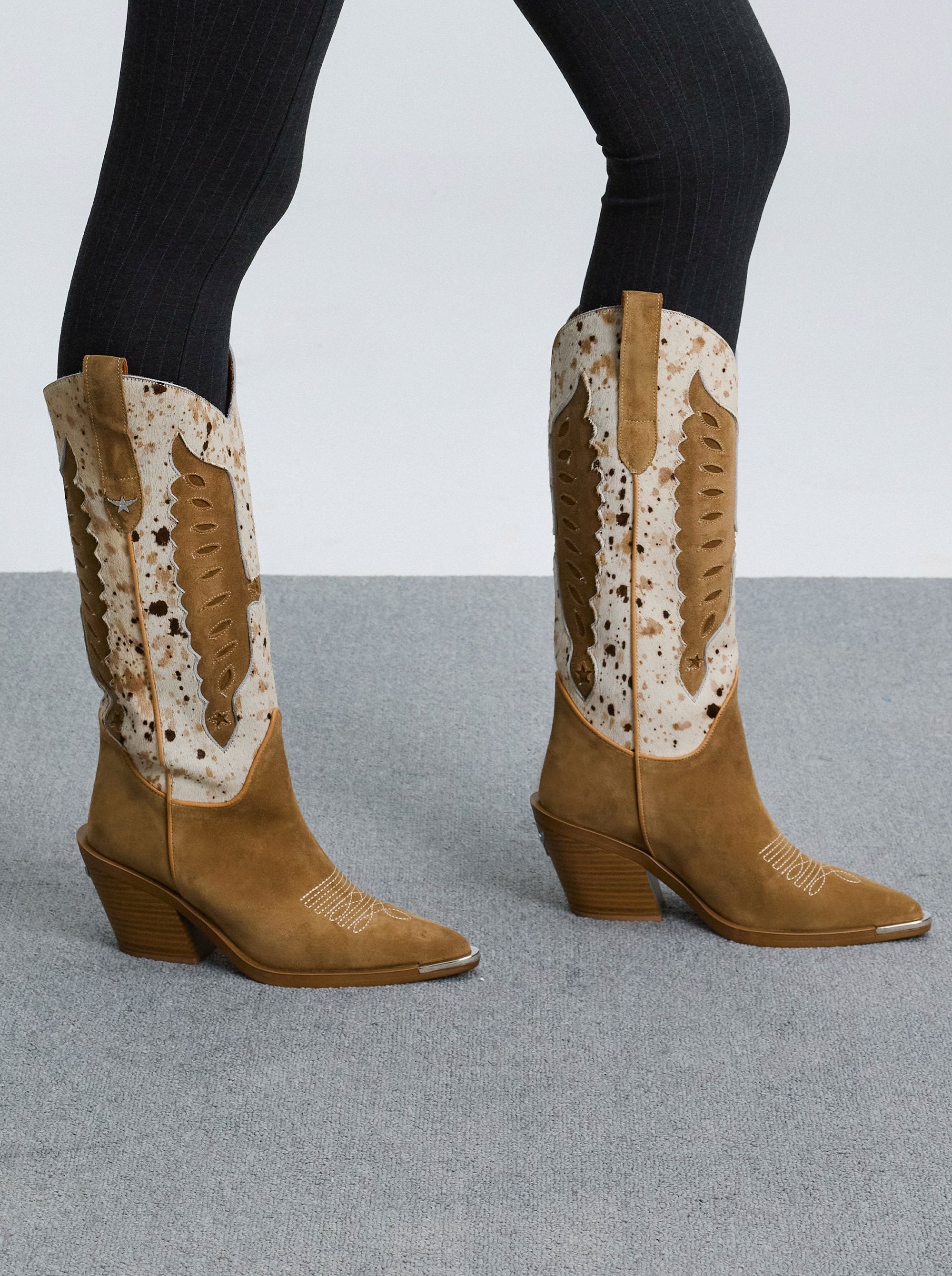 WINGS ANIMALIER BROWN-MULTICOLOR BOOTS