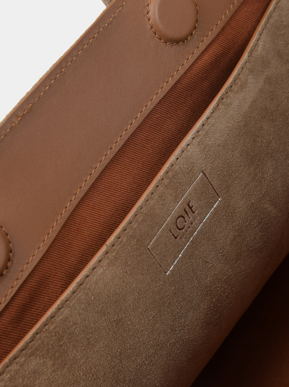 LAUREN LIGHT CAMEL SUEDE BAG