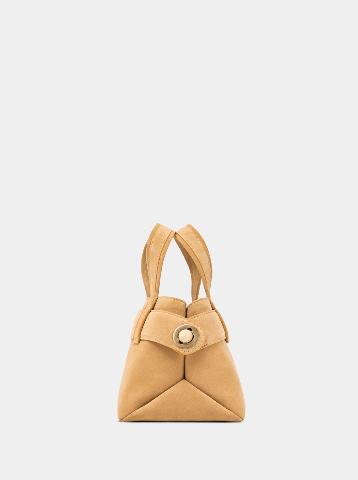 LAUREN MINI CAMEL SUEDE BAG