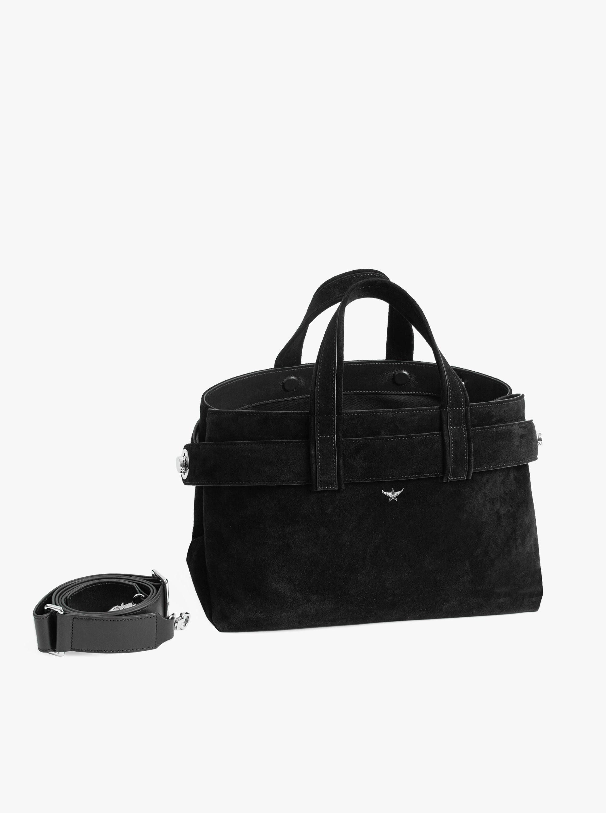 LAUREN BLACK SUEDE BAG