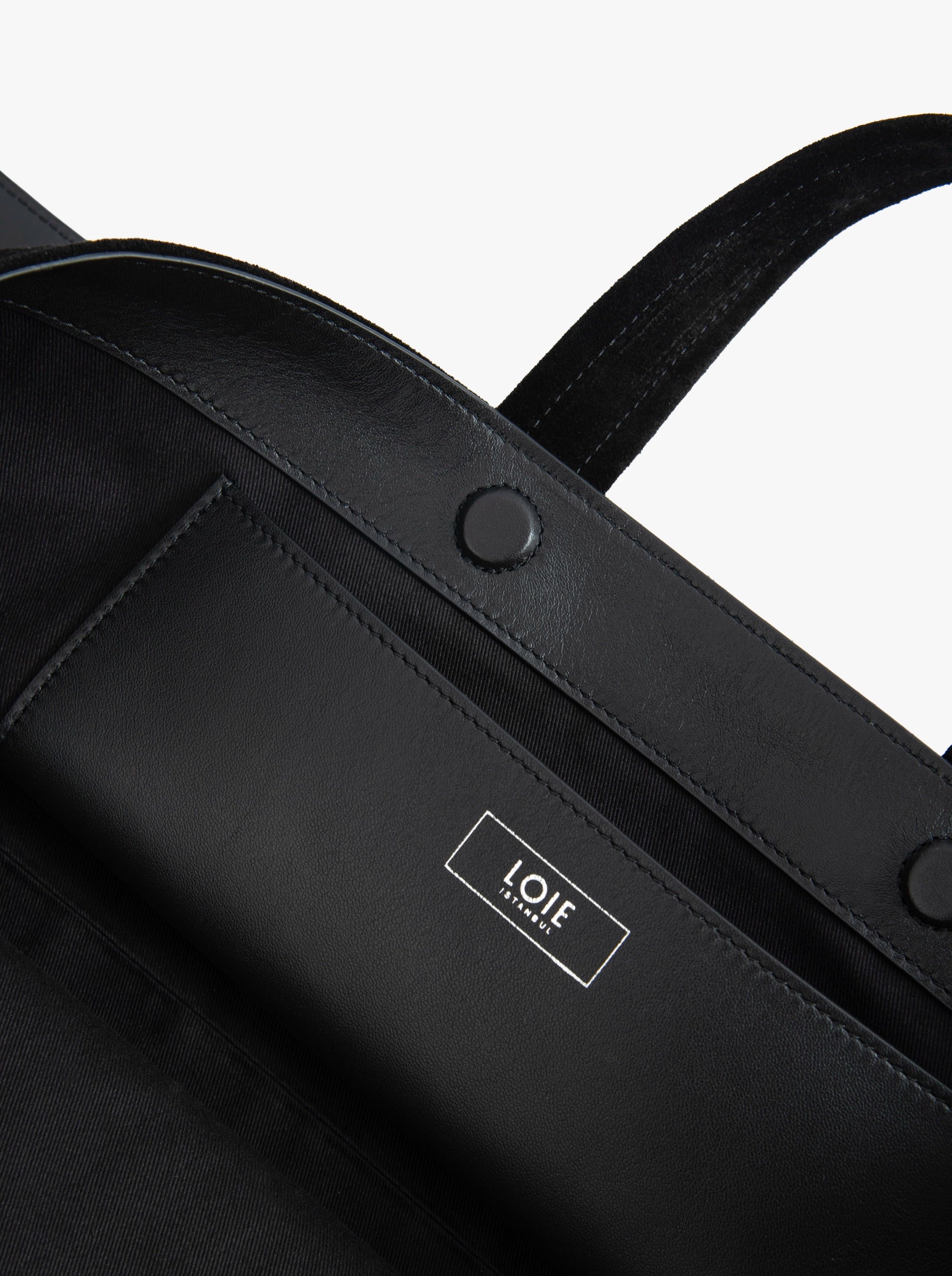 LAUREN BLACK SUEDE BAG