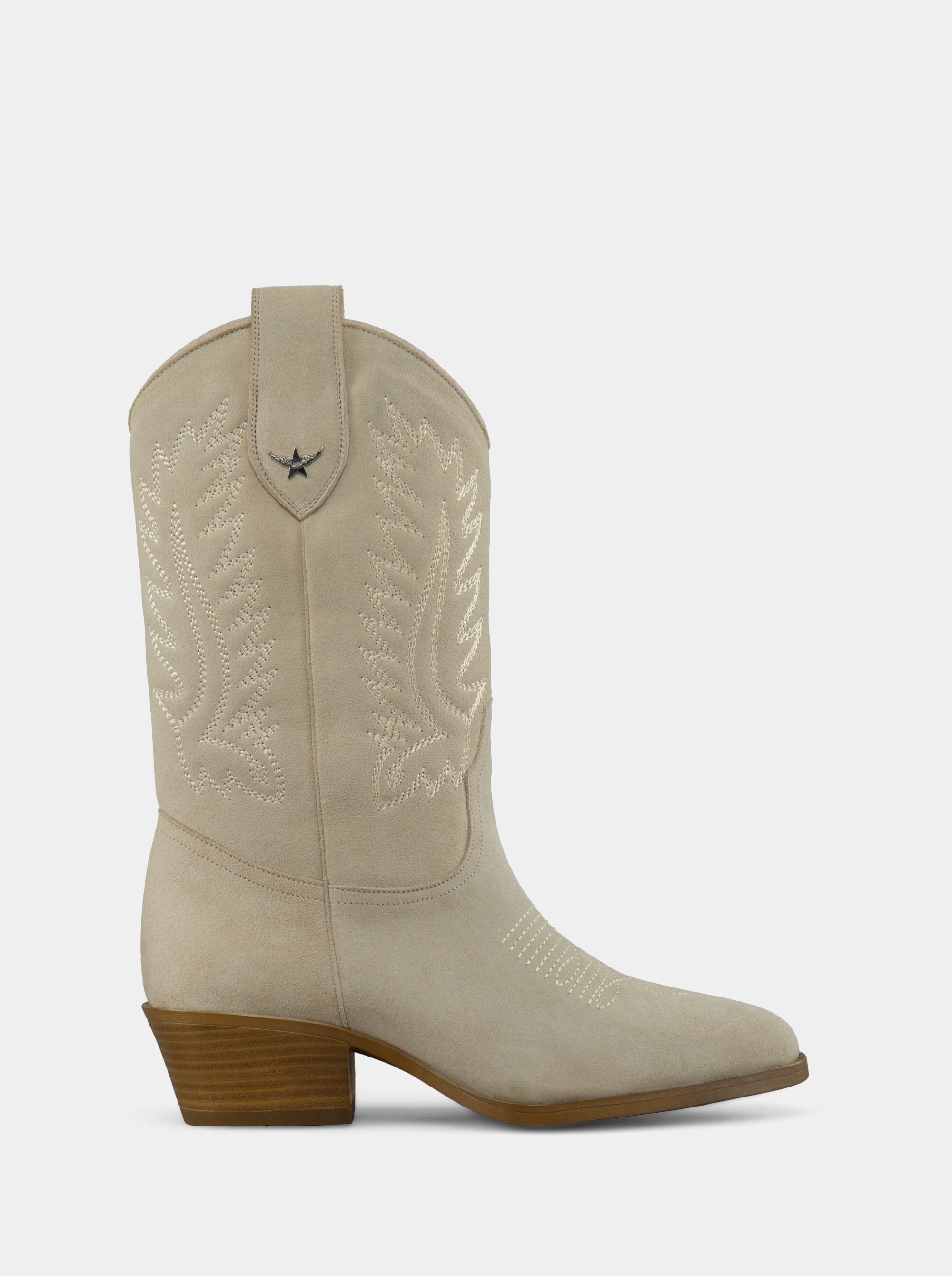 LAURO BEIGE SUEDE BOOTS