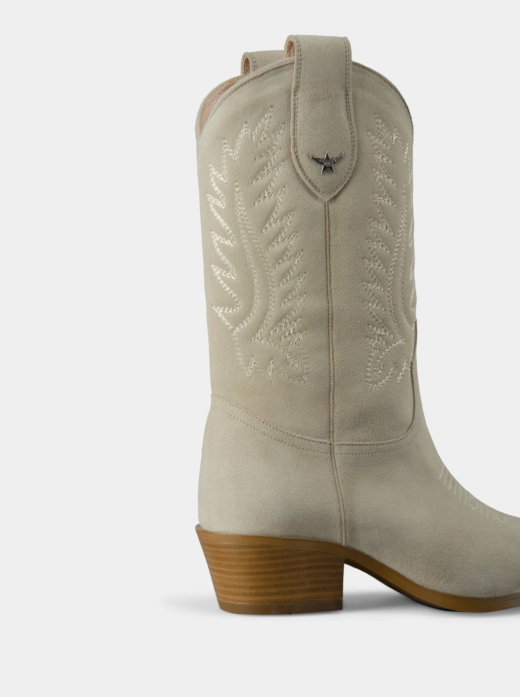 LAURO BEIGE SUEDE BOOTS