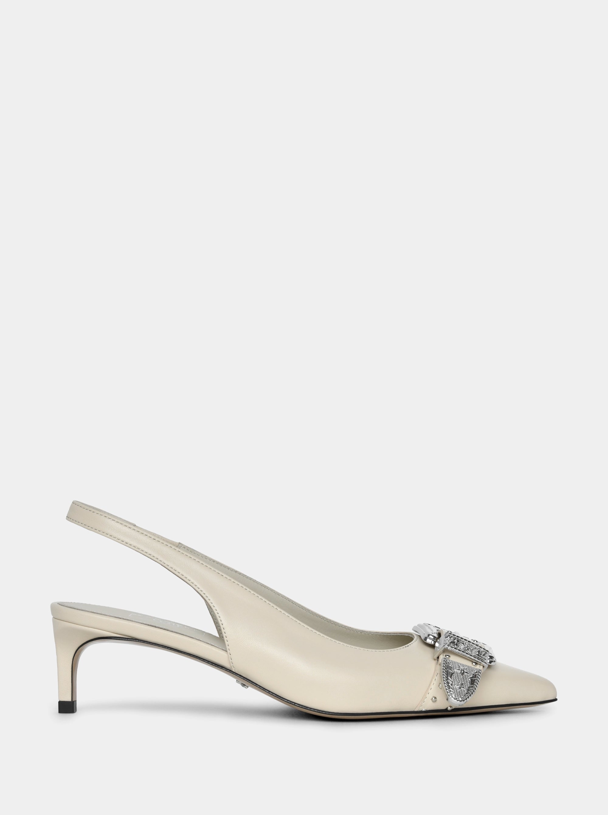 LISA BEIGE LEATHER PUMPS