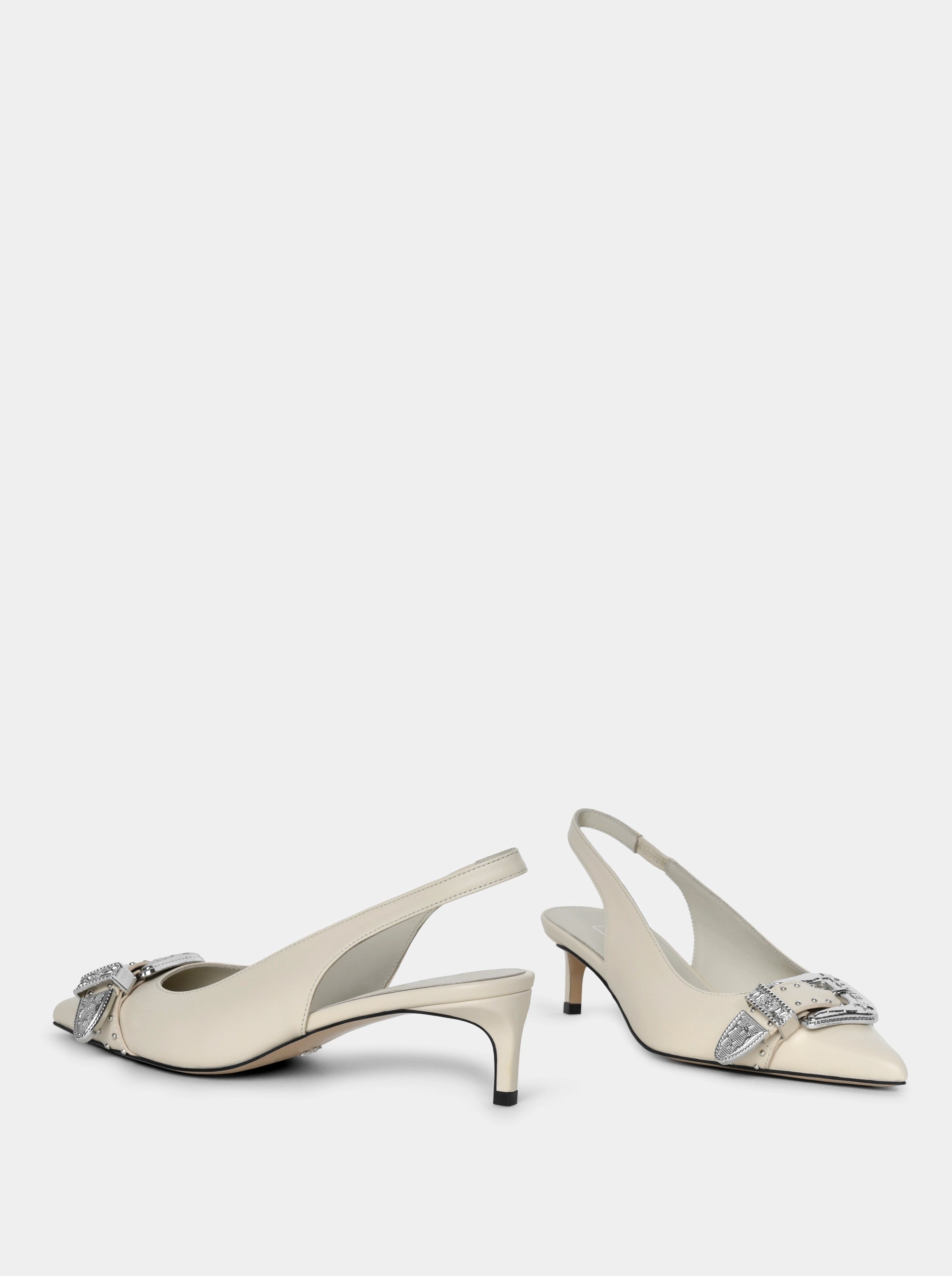 LISA BEIGE LEATHER PUMPS