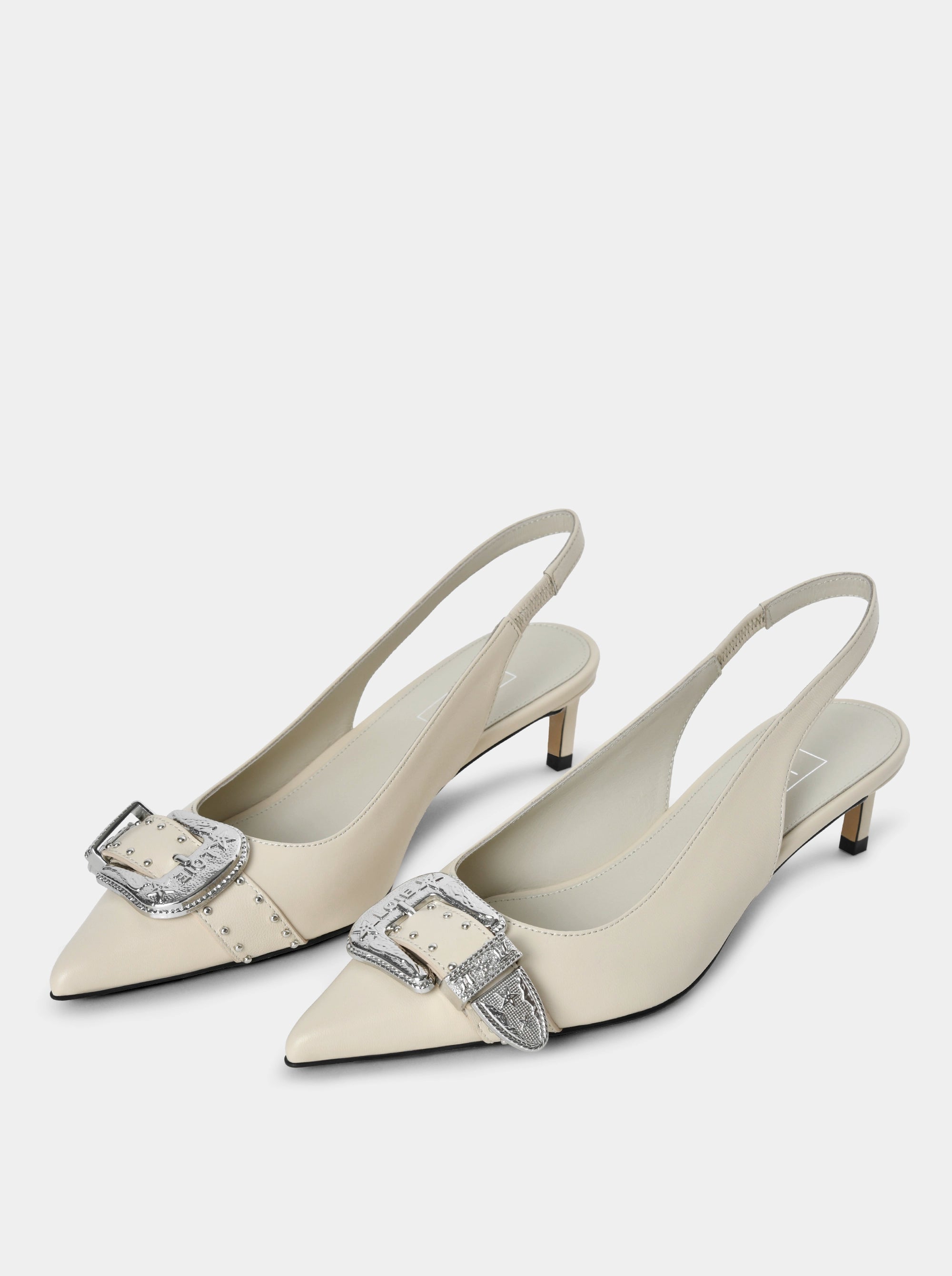 LISA BEIGE LEATHER PUMPS