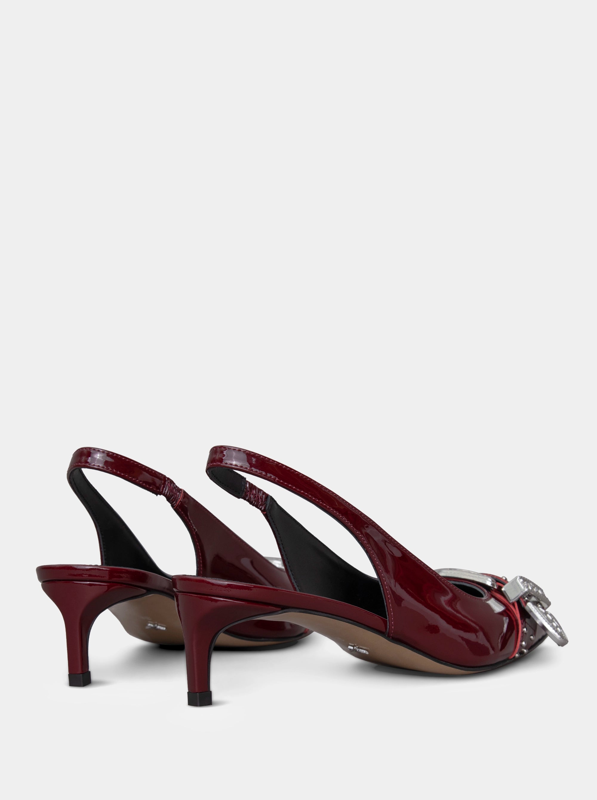 LISA MAROON PATENT PUMPS