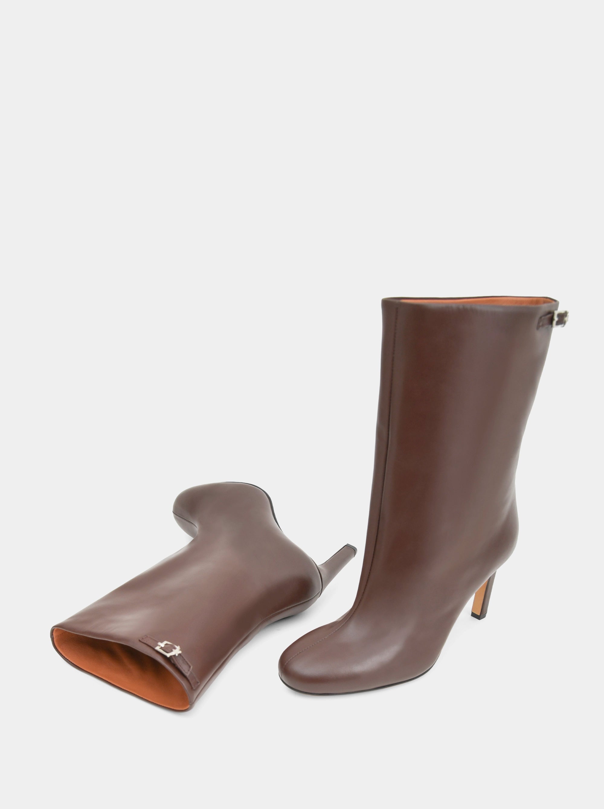 LOTUS BROWN LEATHER BOOTIES